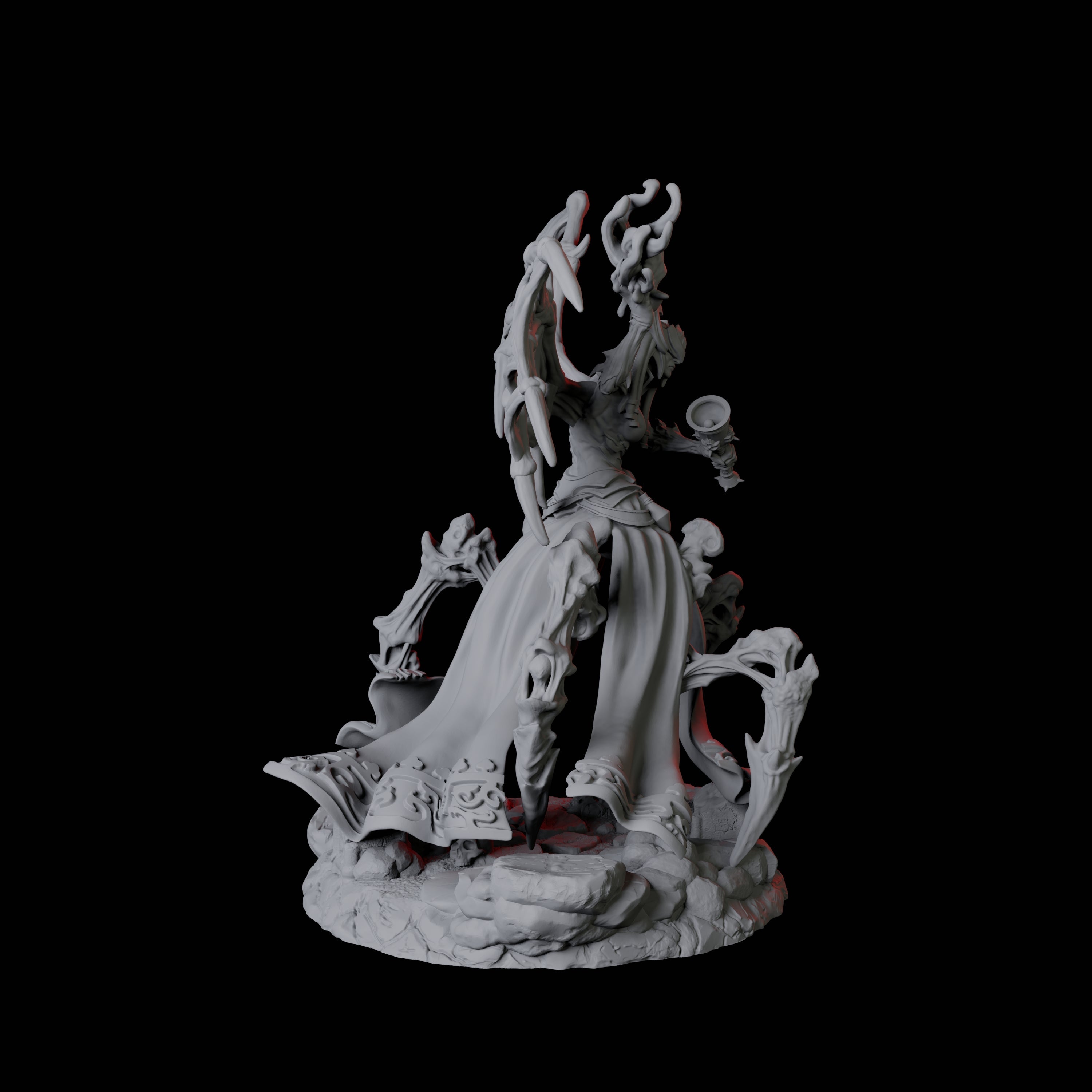 Malformed Drider A Miniature for Dungeons and Dragons, Pathfinder or other TTRPGs