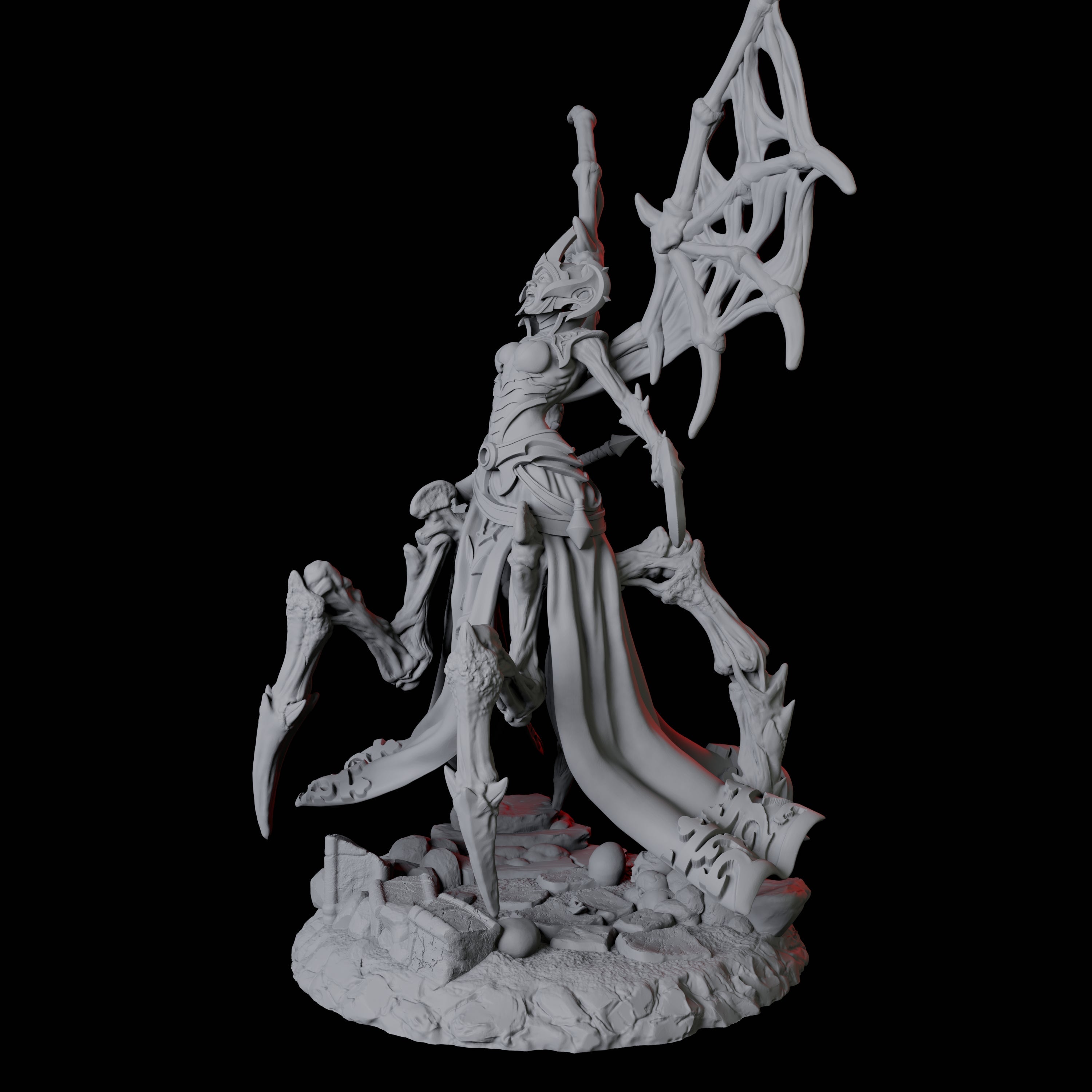 Malformed Drider C Miniature for Dungeons and Dragons, Pathfinder or other TTRPGs