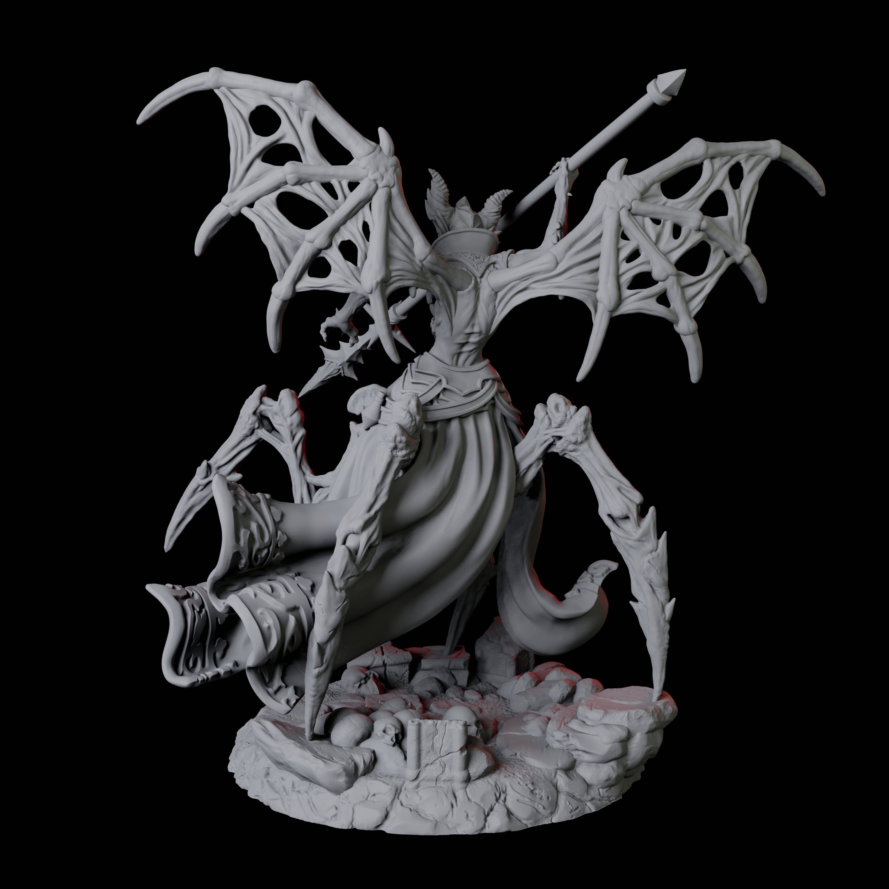 Malformed Drider D Miniature for Dungeons and Dragons, Pathfinder or other TTRPGs
