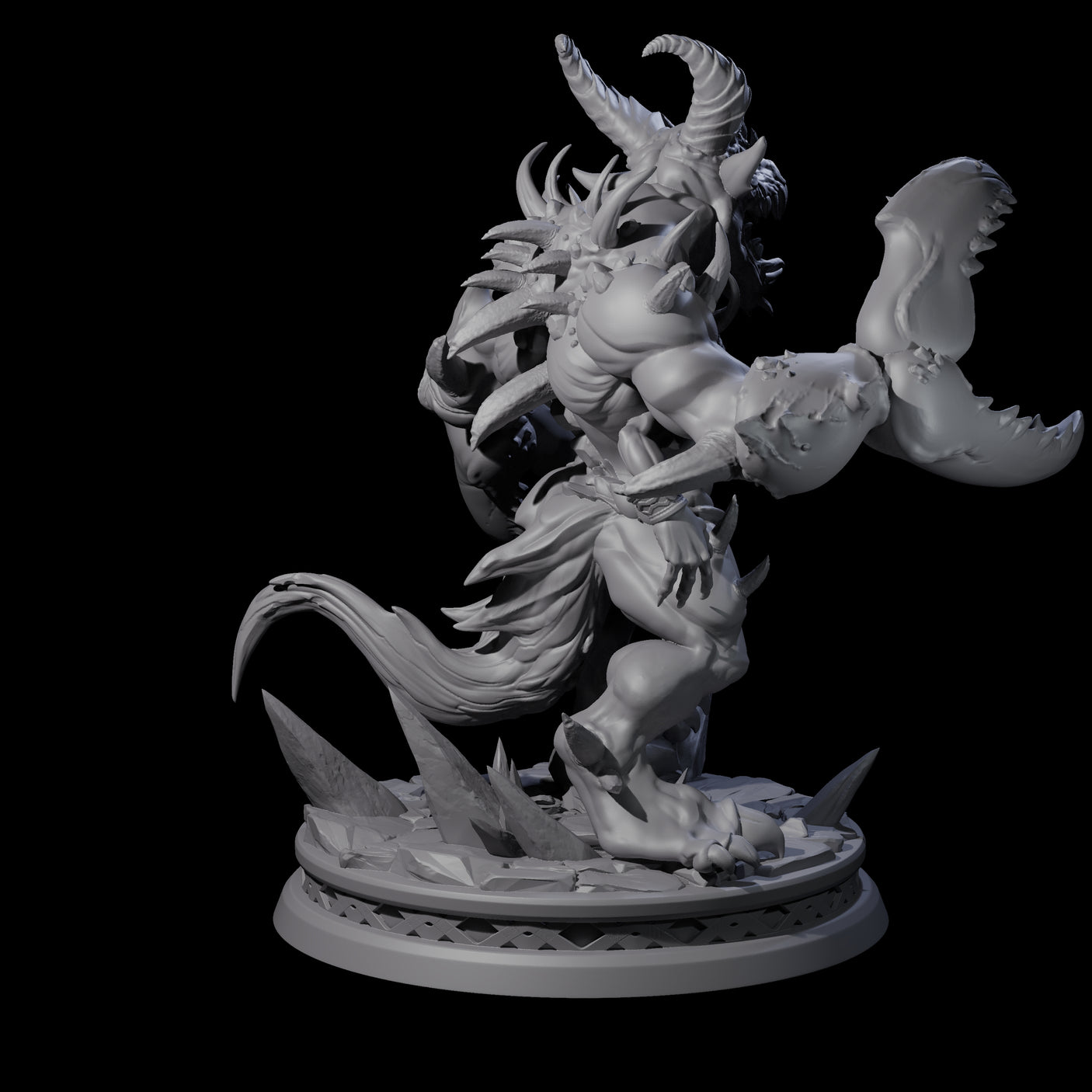 Malformed Goristro Demon Miniature for Dungeons and Dragons, Pathfinder or other TTRPGs