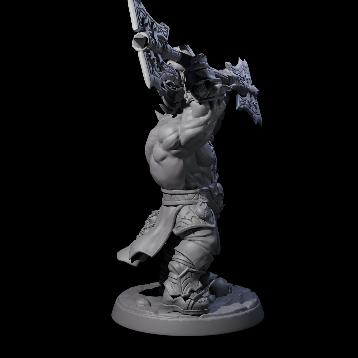 Marauding Orc Raider C Miniature for Dungeons and Dragons, Pathfinder or other TTRPGs