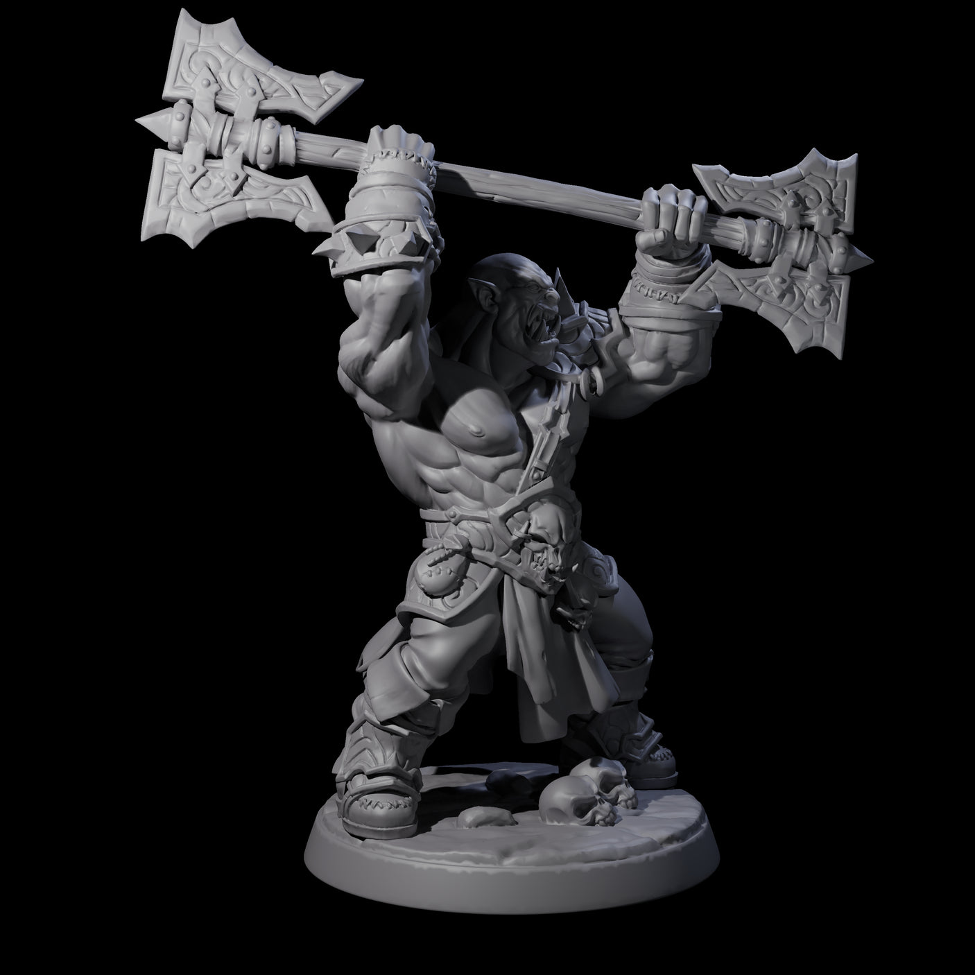 Marauding Orc Raider C Miniature for Dungeons and Dragons, Pathfinder or other TTRPGs