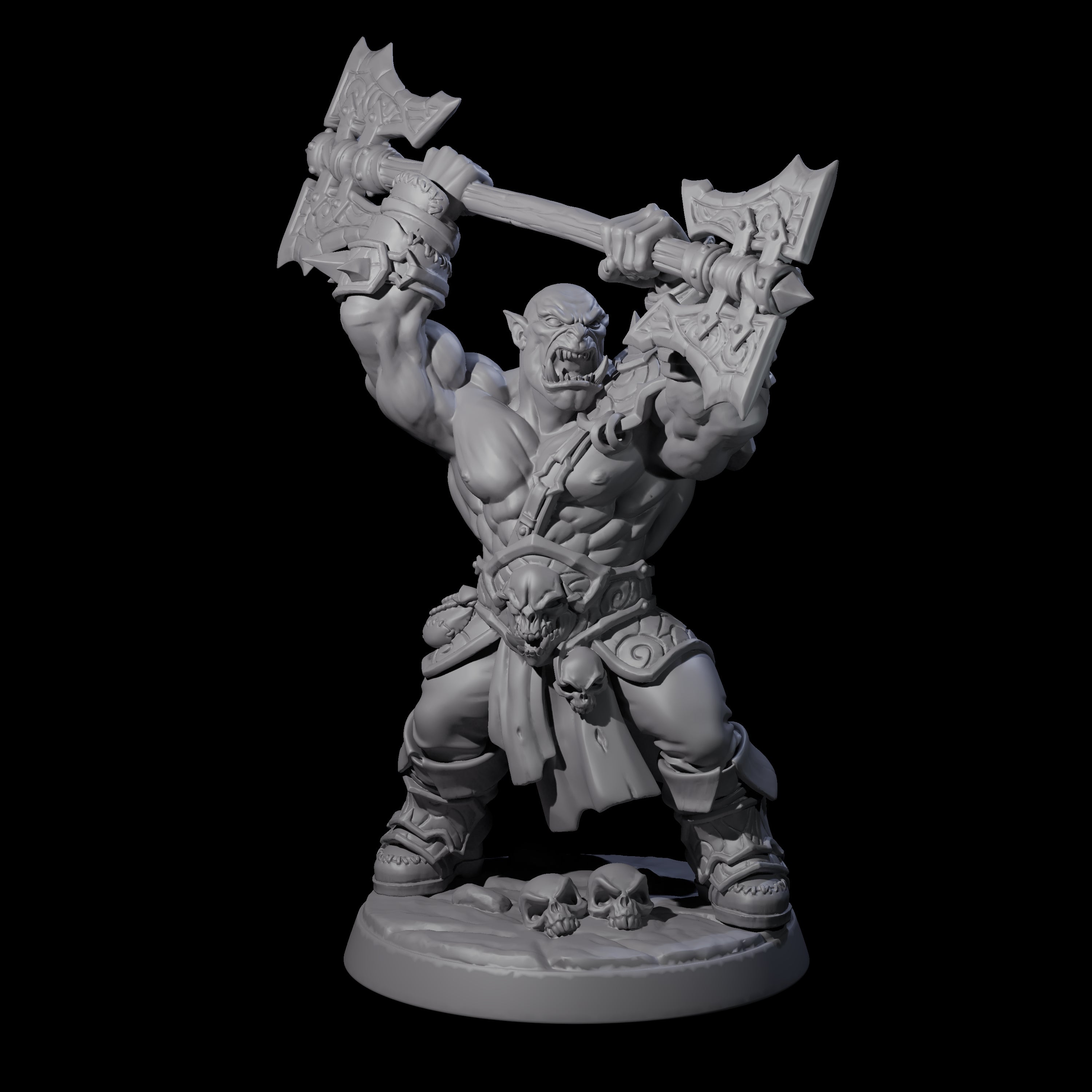 Marauding Orc Raider C Miniature for Dungeons and Dragons, Pathfinder or other TTRPGs