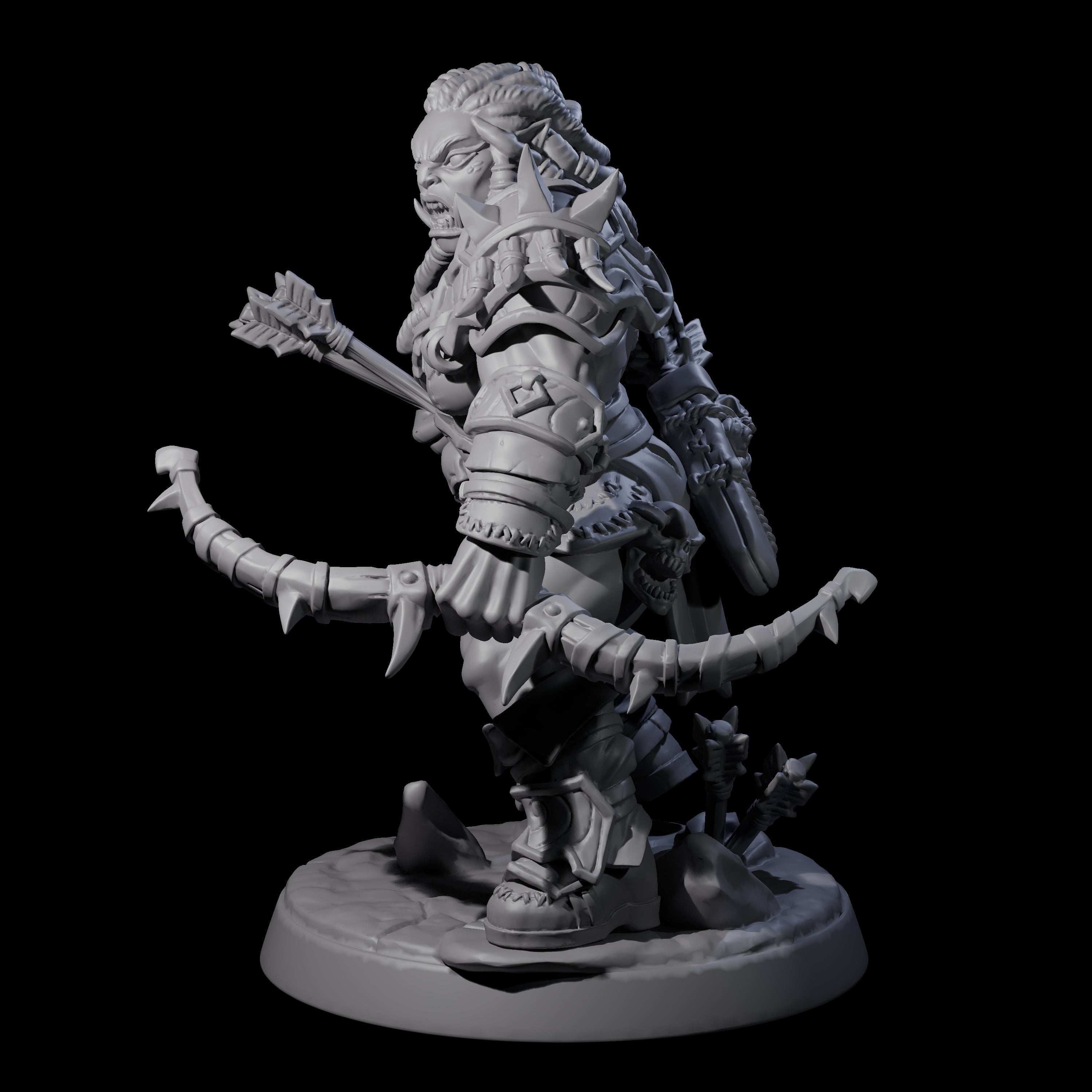 Marauding Orc Raider D Miniature for Dungeons and Dragons, Pathfinder or other TTRPGs