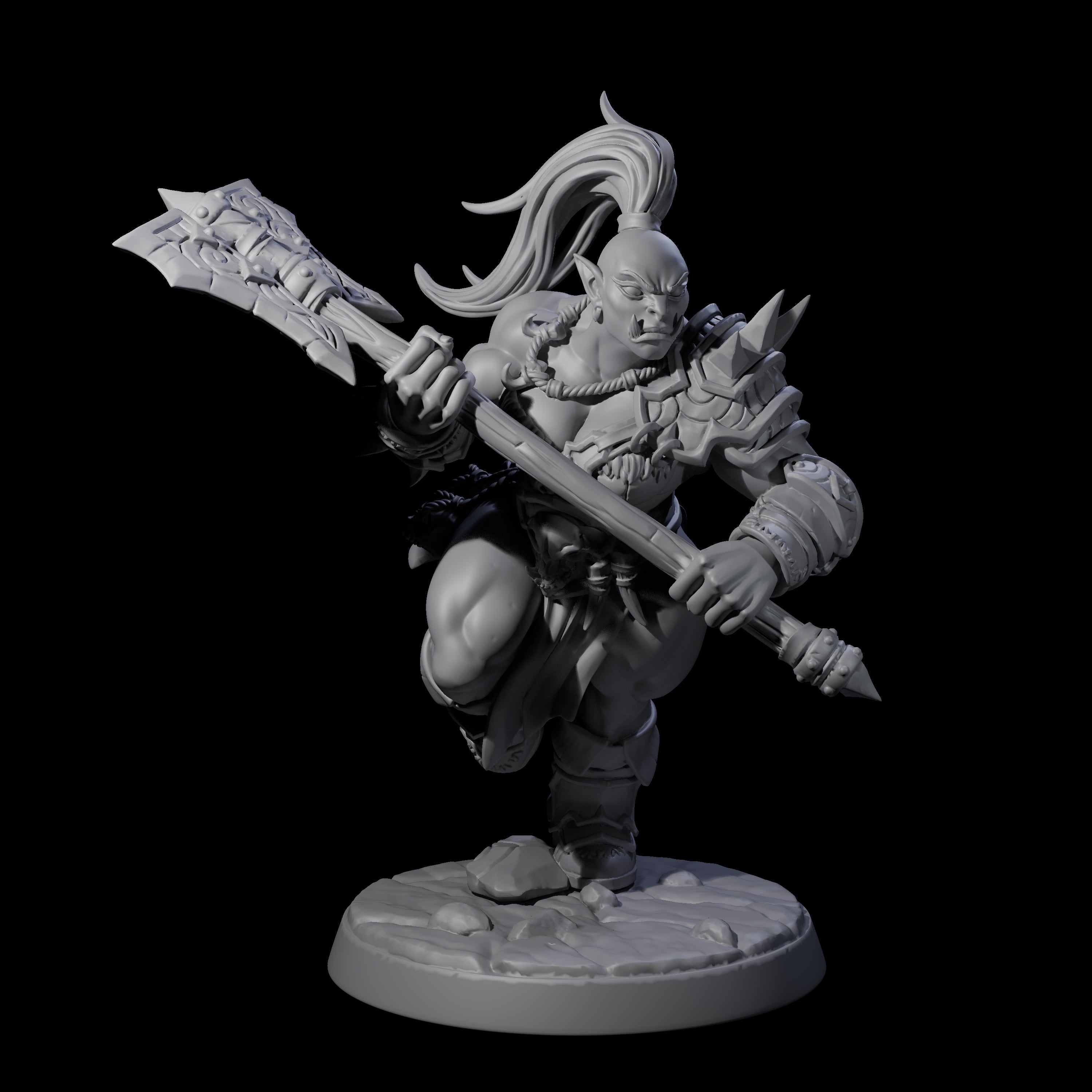 Marauding Orc Raider E Miniature for Dungeons and Dragons, Pathfinder or other TTRPGs
