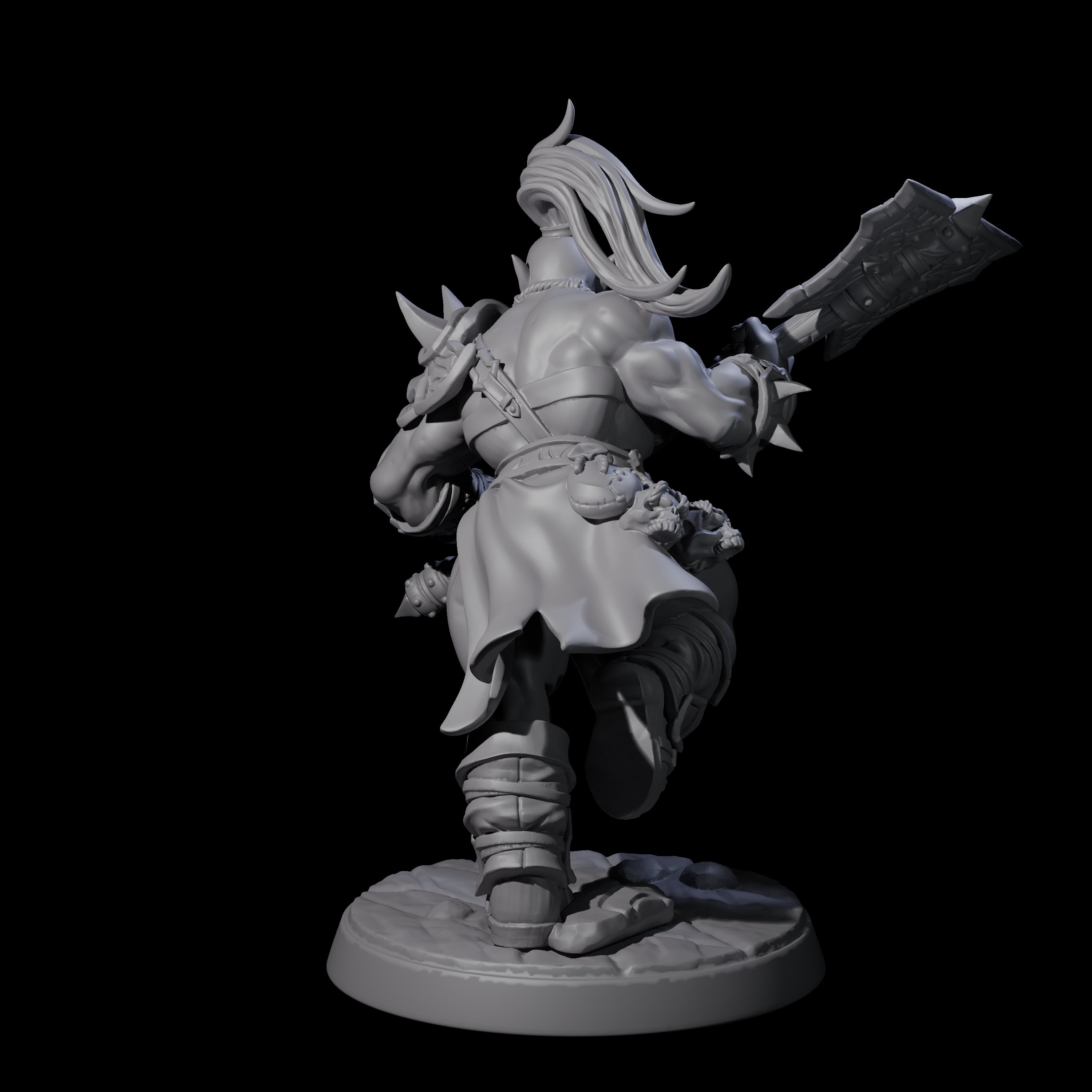 Marauding Orc Raider E Miniature for Dungeons and Dragons, Pathfinder or other TTRPGs