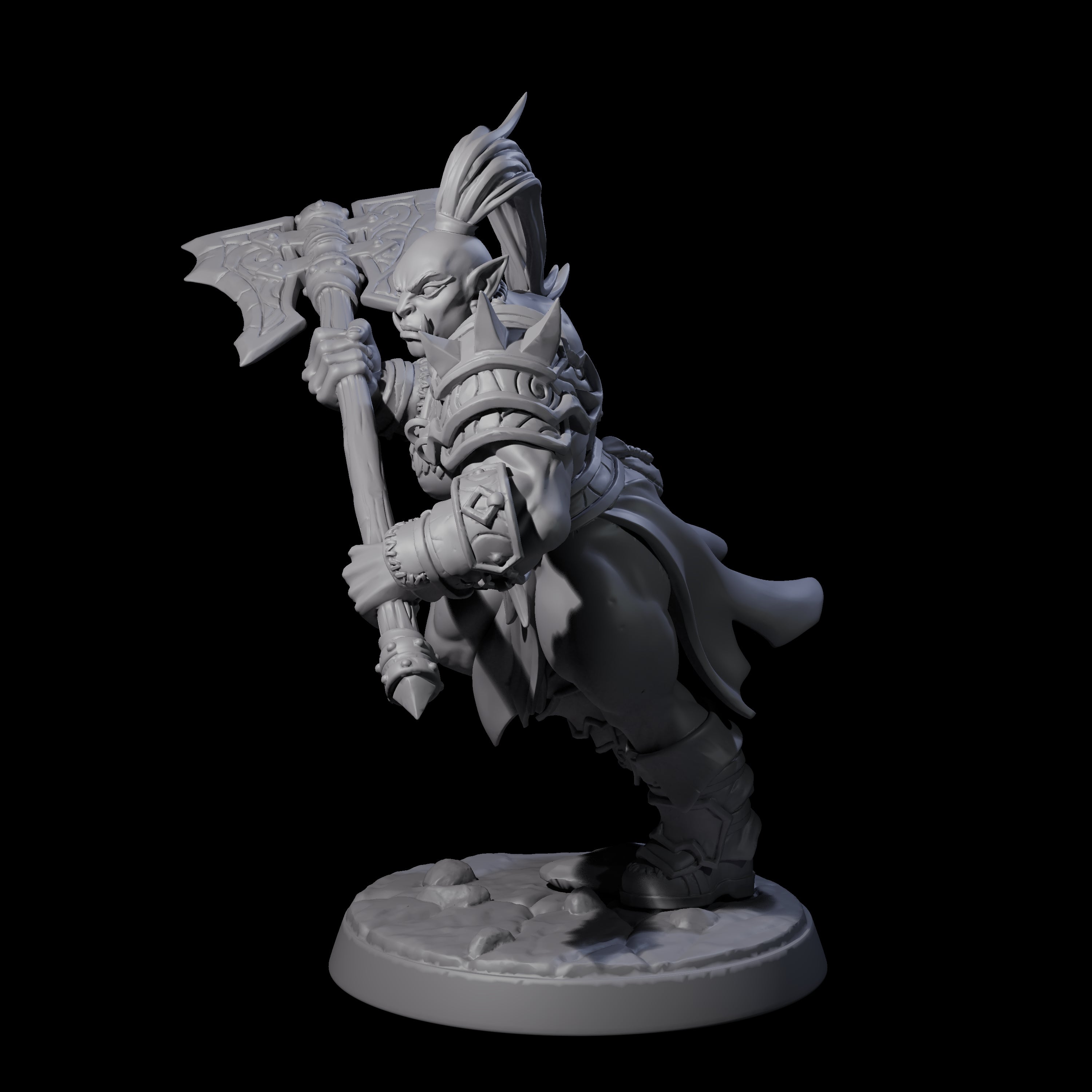 Marauding Orc Raider E Miniature for Dungeons and Dragons, Pathfinder or other TTRPGs
