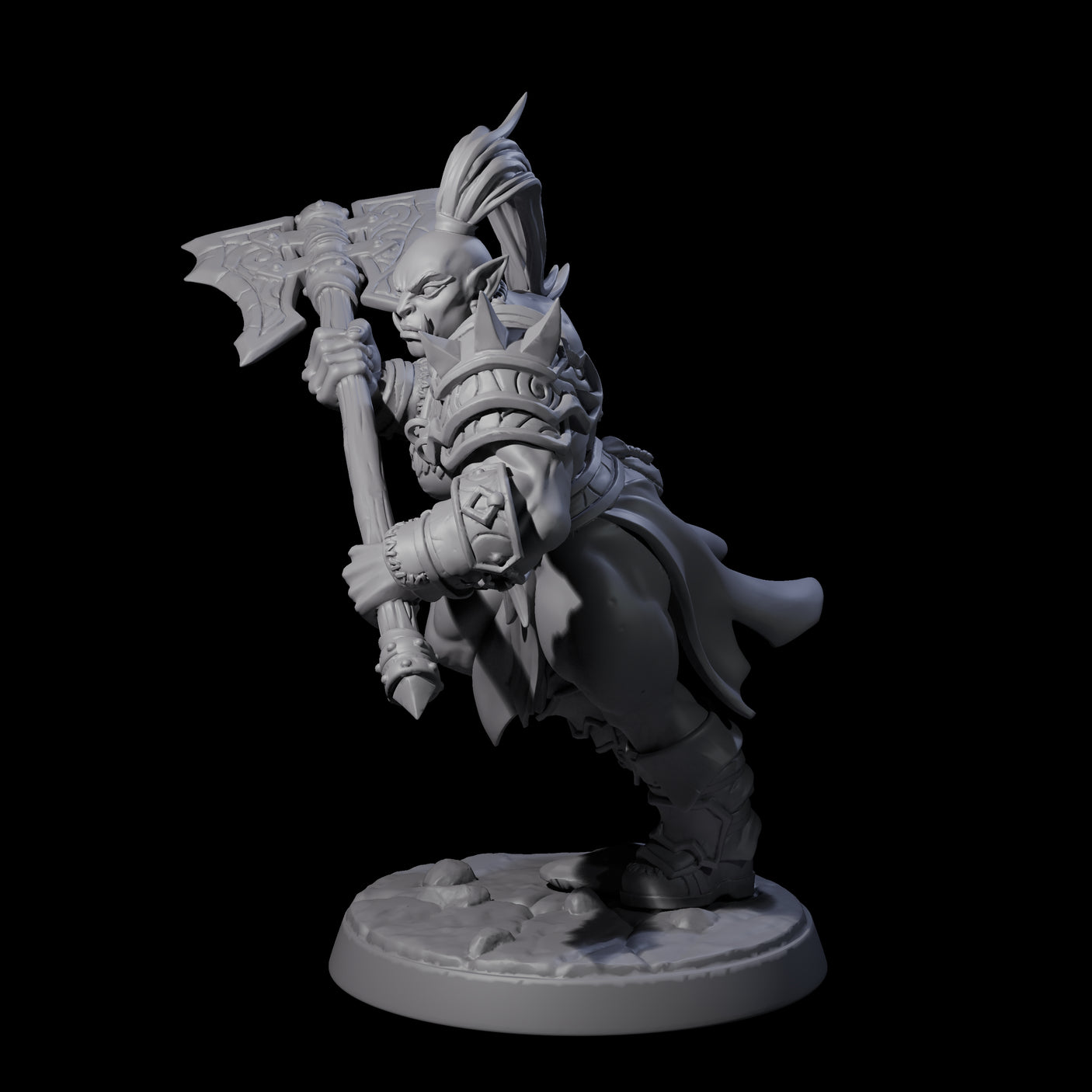 Marauding Orc Raider E Miniature for Dungeons and Dragons, Pathfinder or other TTRPGs