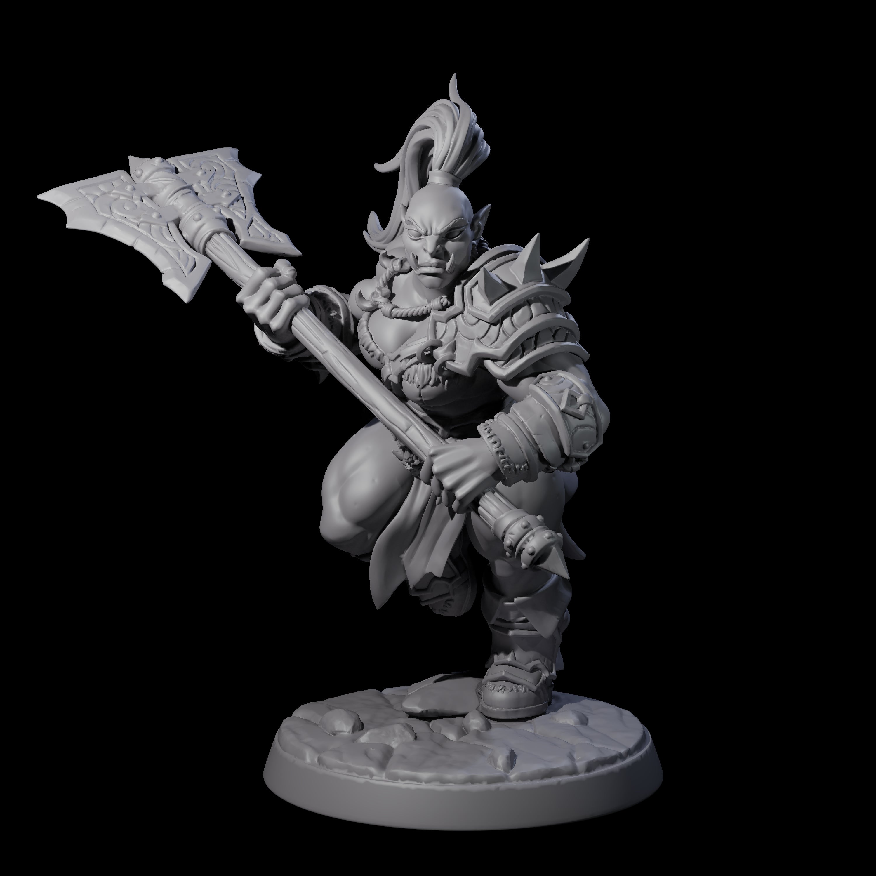 Marauding Orc Raider E Miniature for Dungeons and Dragons, Pathfinder or other TTRPGs