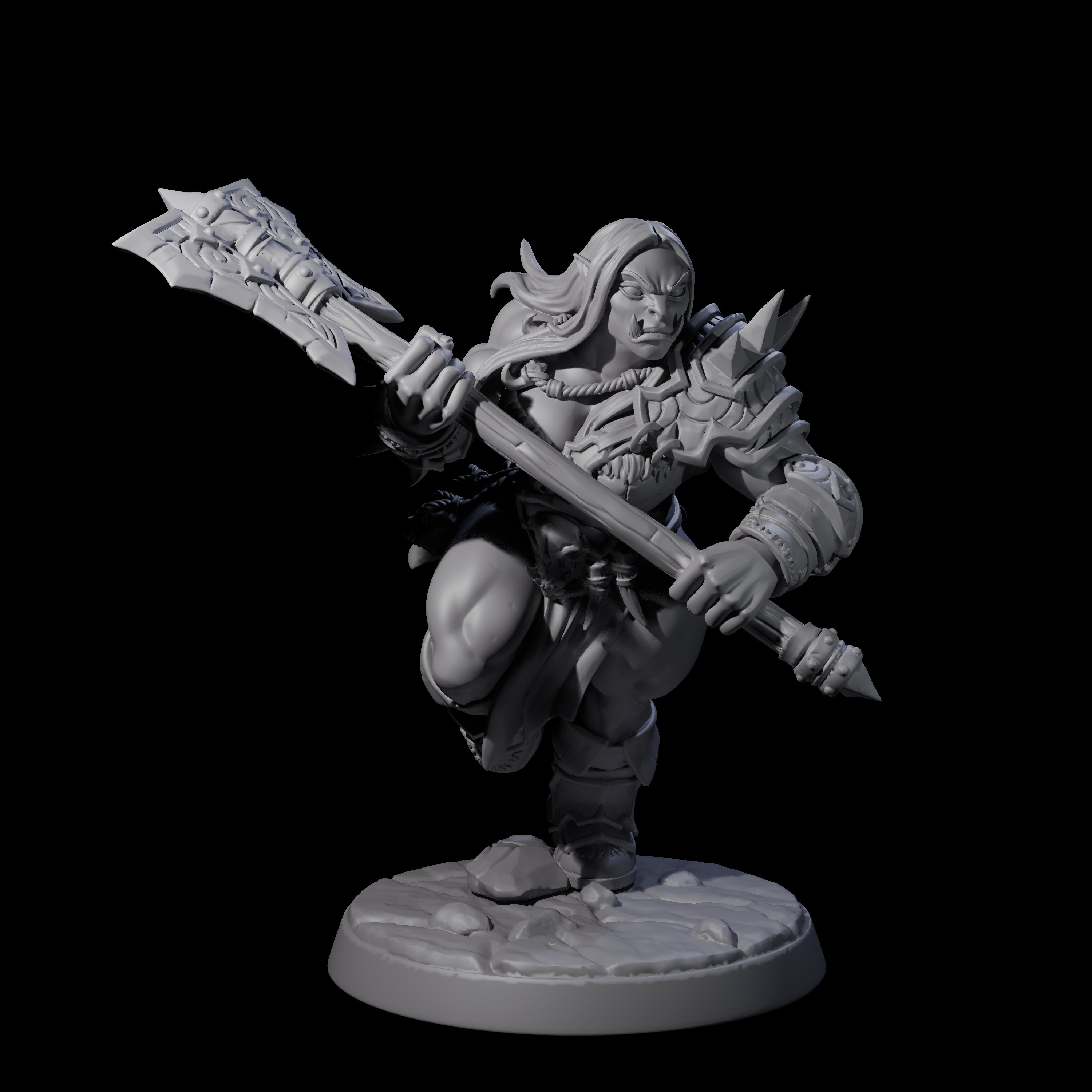 Marauding Orc Raider E Miniature for Dungeons and Dragons, Pathfinder or other TTRPGs