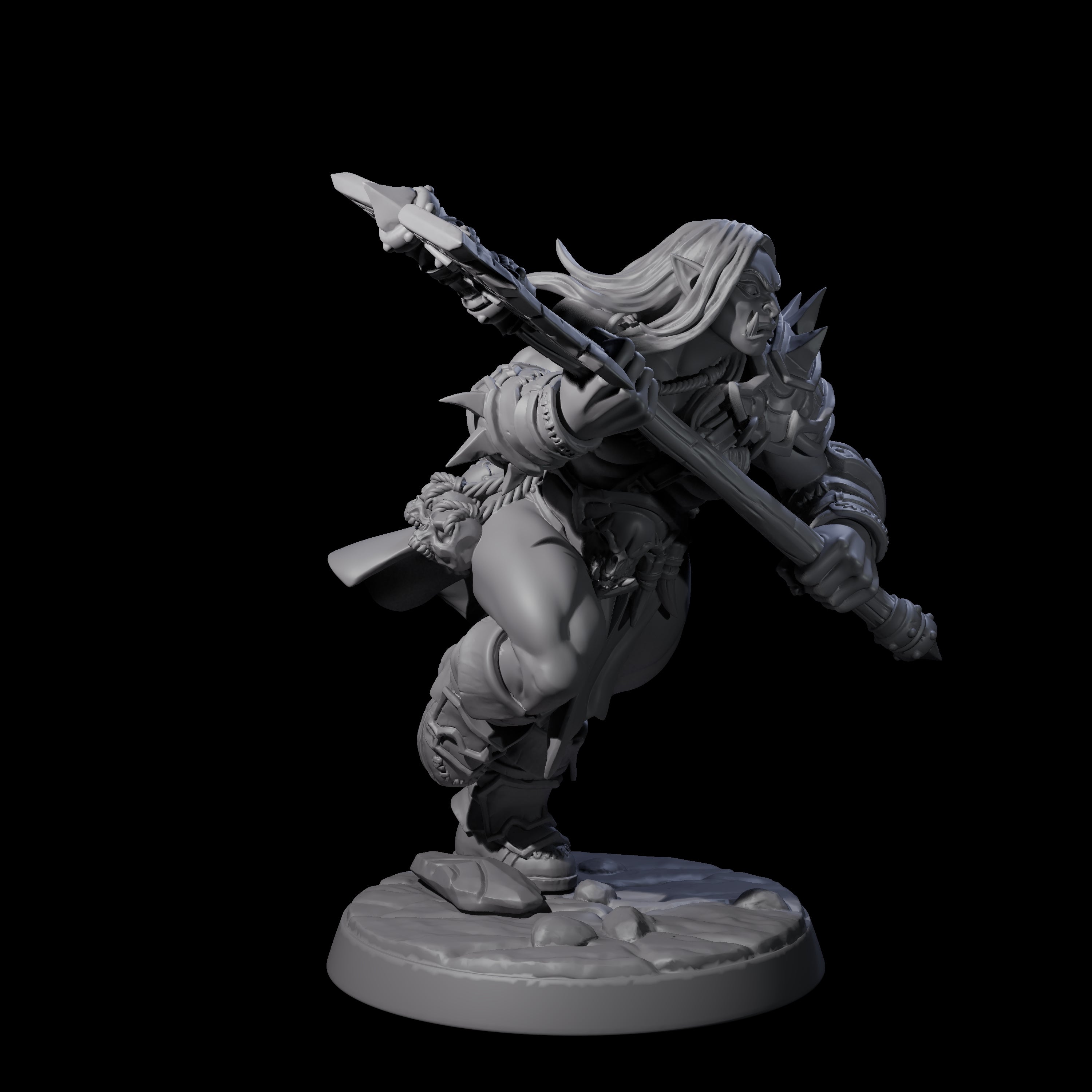 Marauding Orc Raider E Miniature for Dungeons and Dragons, Pathfinder or other TTRPGs