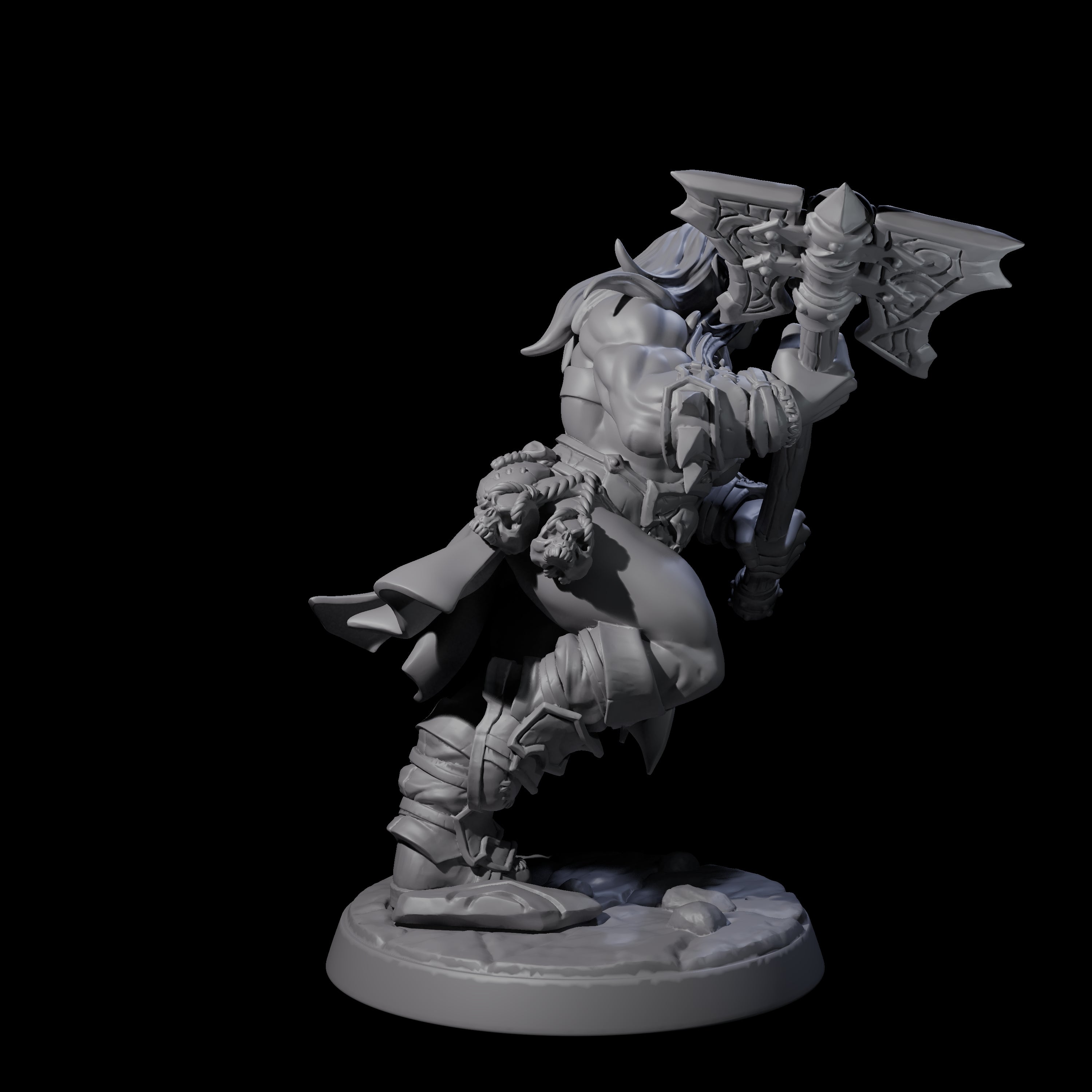 Marauding Orc Raider E Miniature for Dungeons and Dragons, Pathfinder or other TTRPGs
