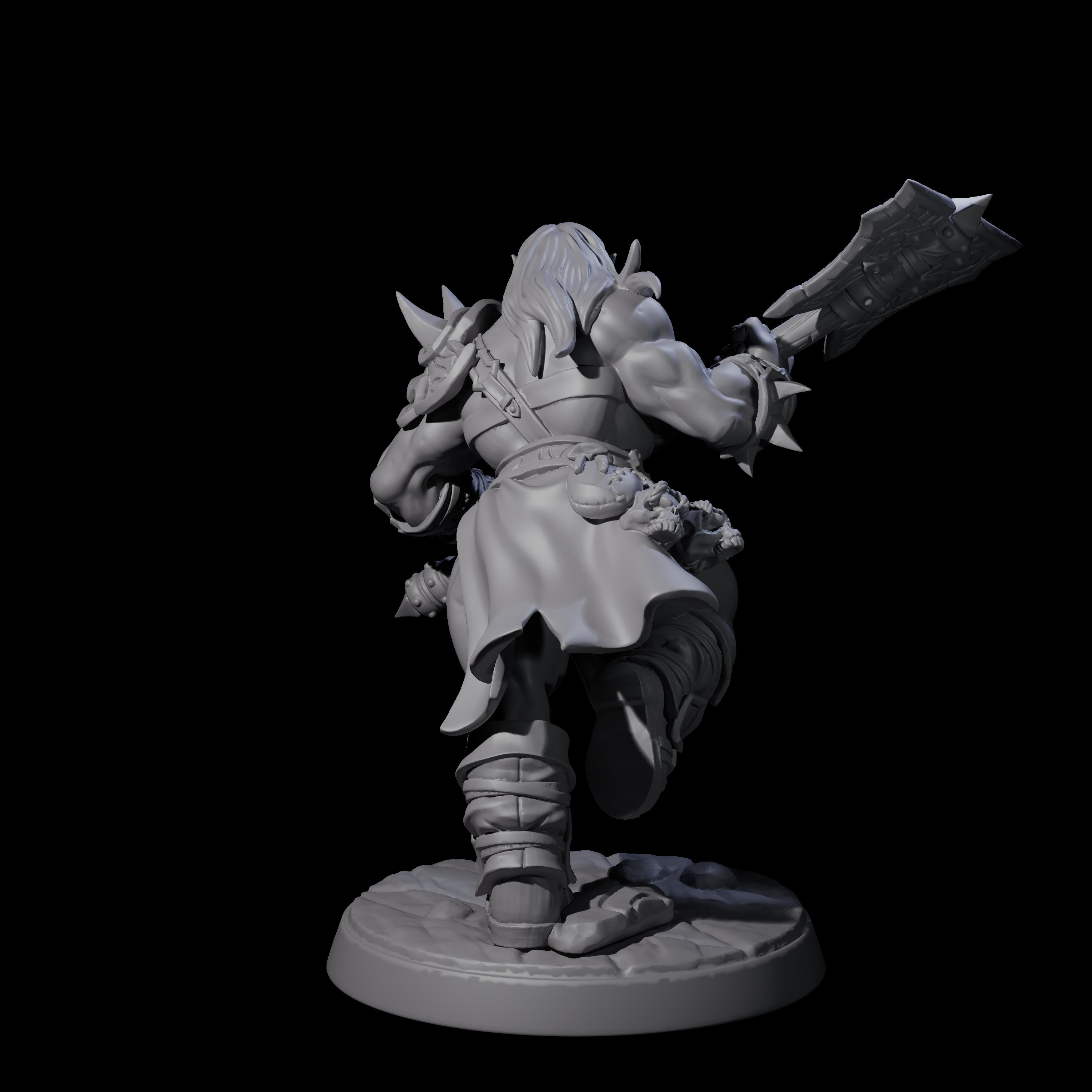 Marauding Orc Raider E Miniature for Dungeons and Dragons, Pathfinder or other TTRPGs