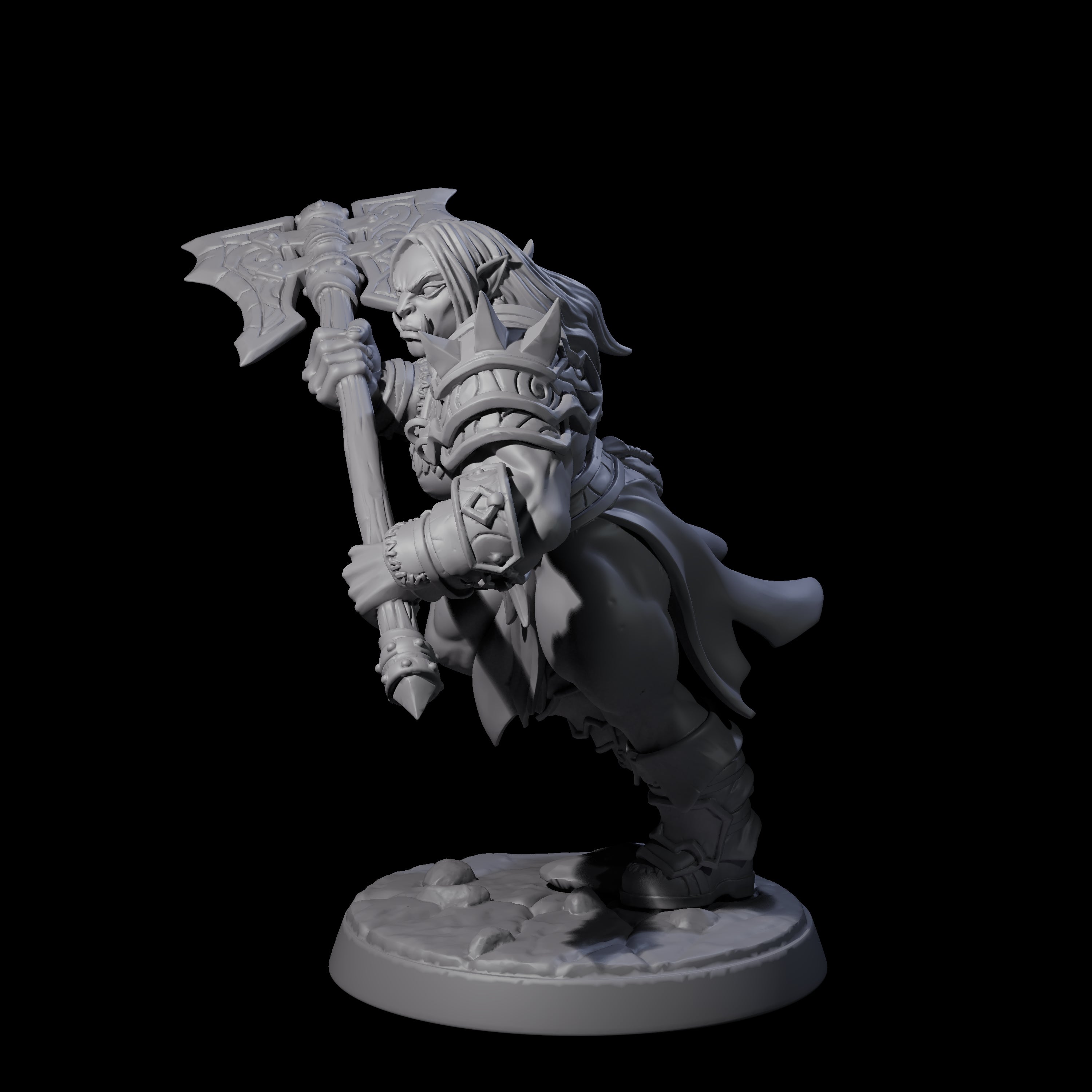 Marauding Orc Raider E Miniature for Dungeons and Dragons, Pathfinder or other TTRPGs