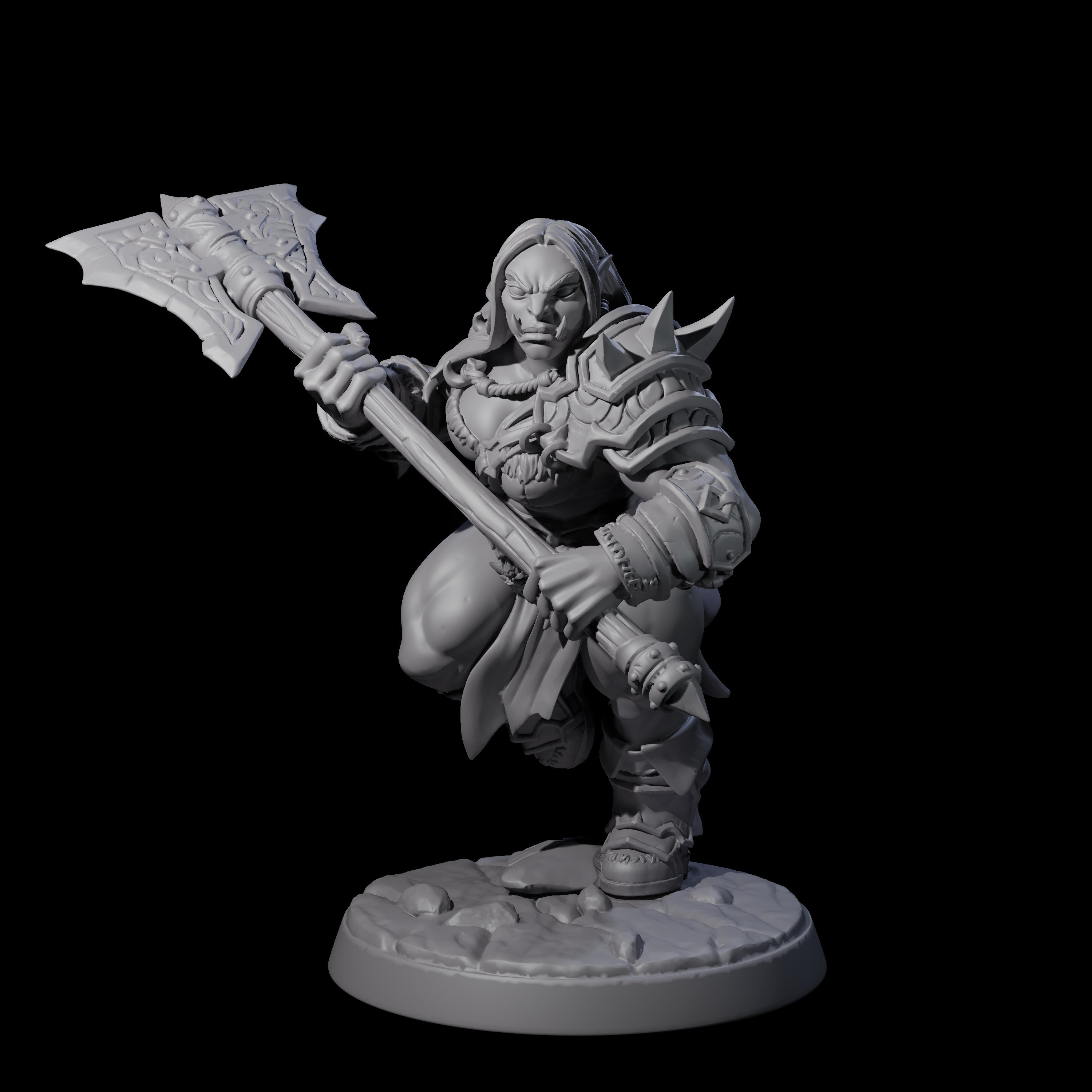 Marauding Orc Raider E Miniature for Dungeons and Dragons, Pathfinder or other TTRPGs