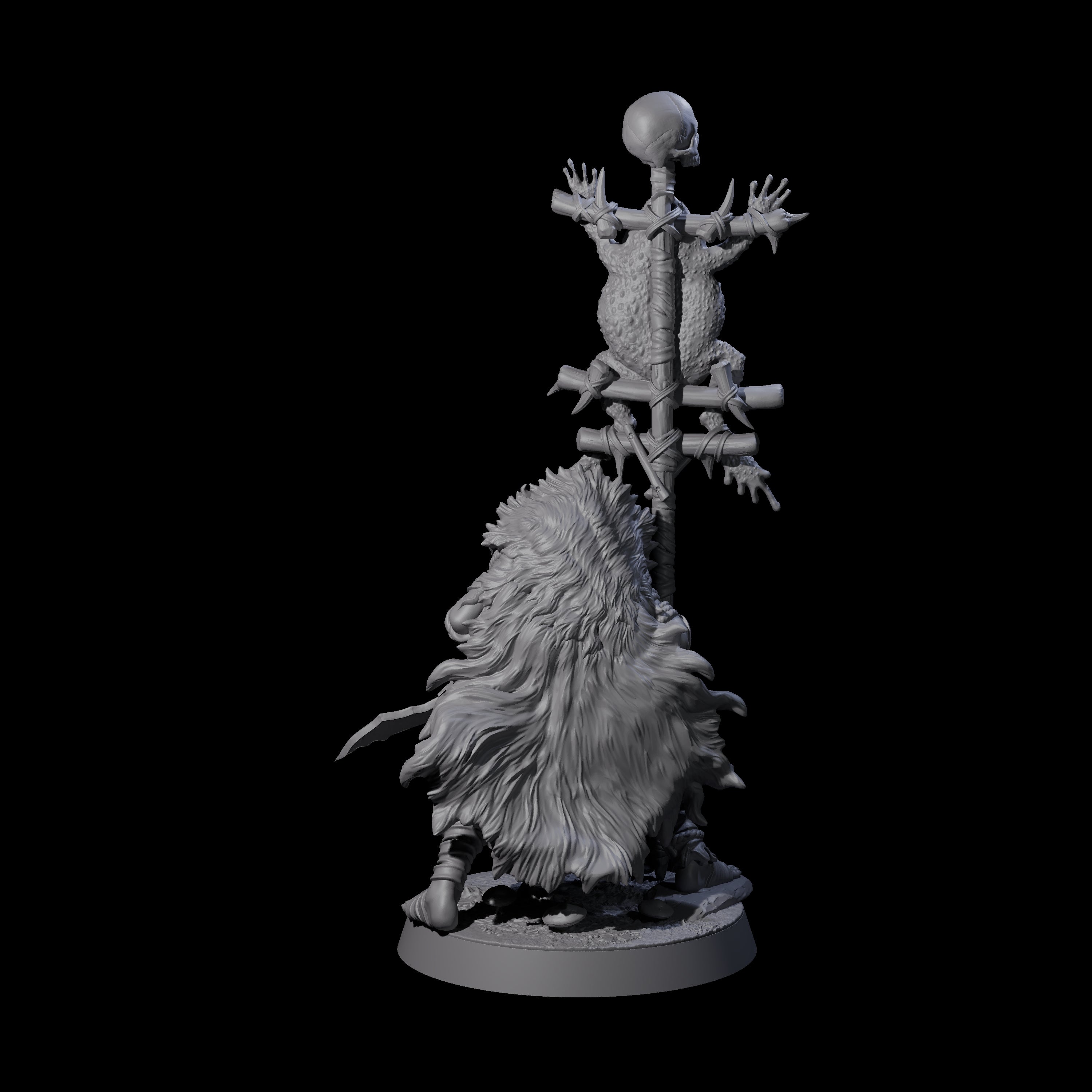 Marsh Goblin Bannerman Miniature for Dungeons and Dragons, Pathfinder or other TTRPGs