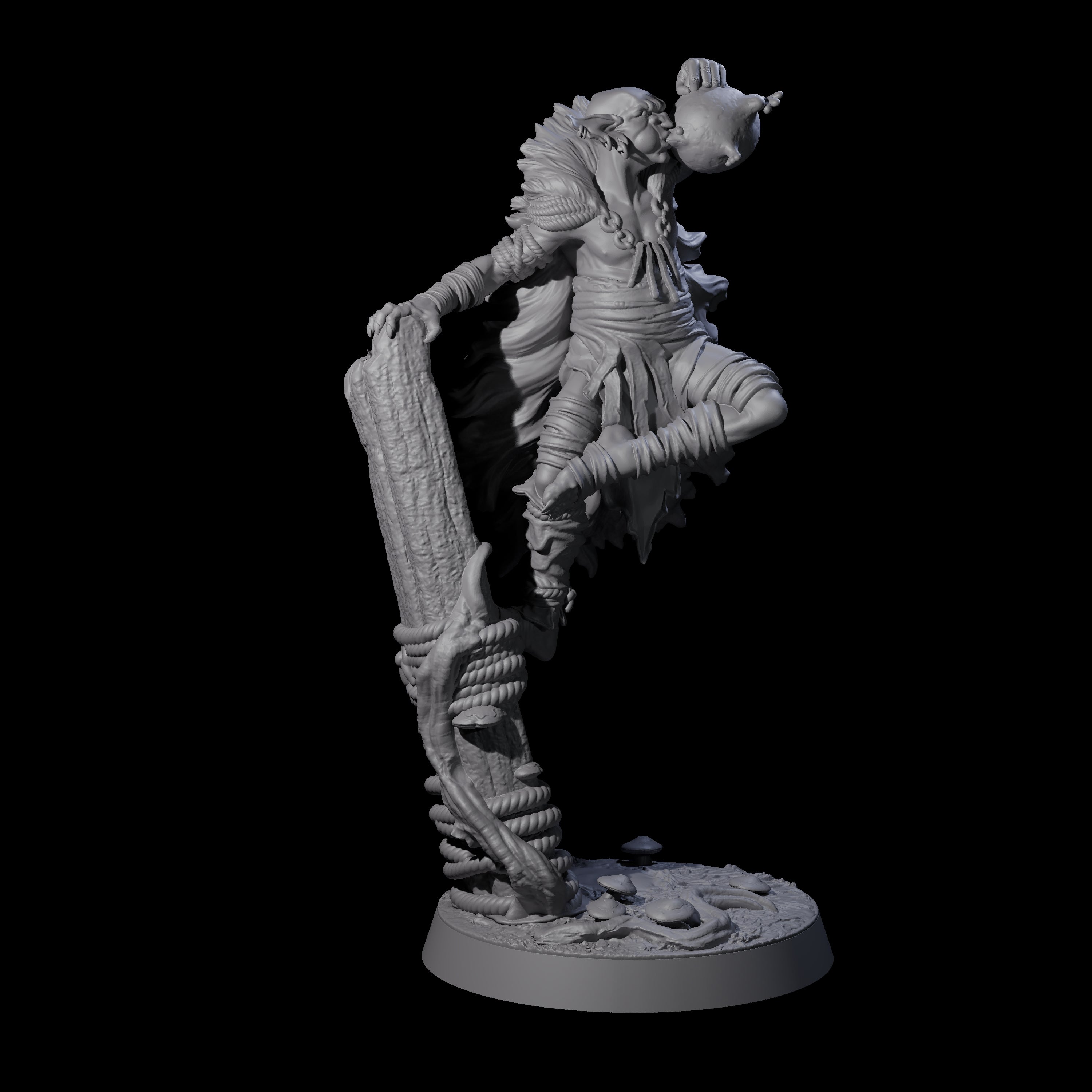 Marsh Goblin Frog Musician Miniature for Dungeons and Dragons, Pathfinder or other TTRPGs