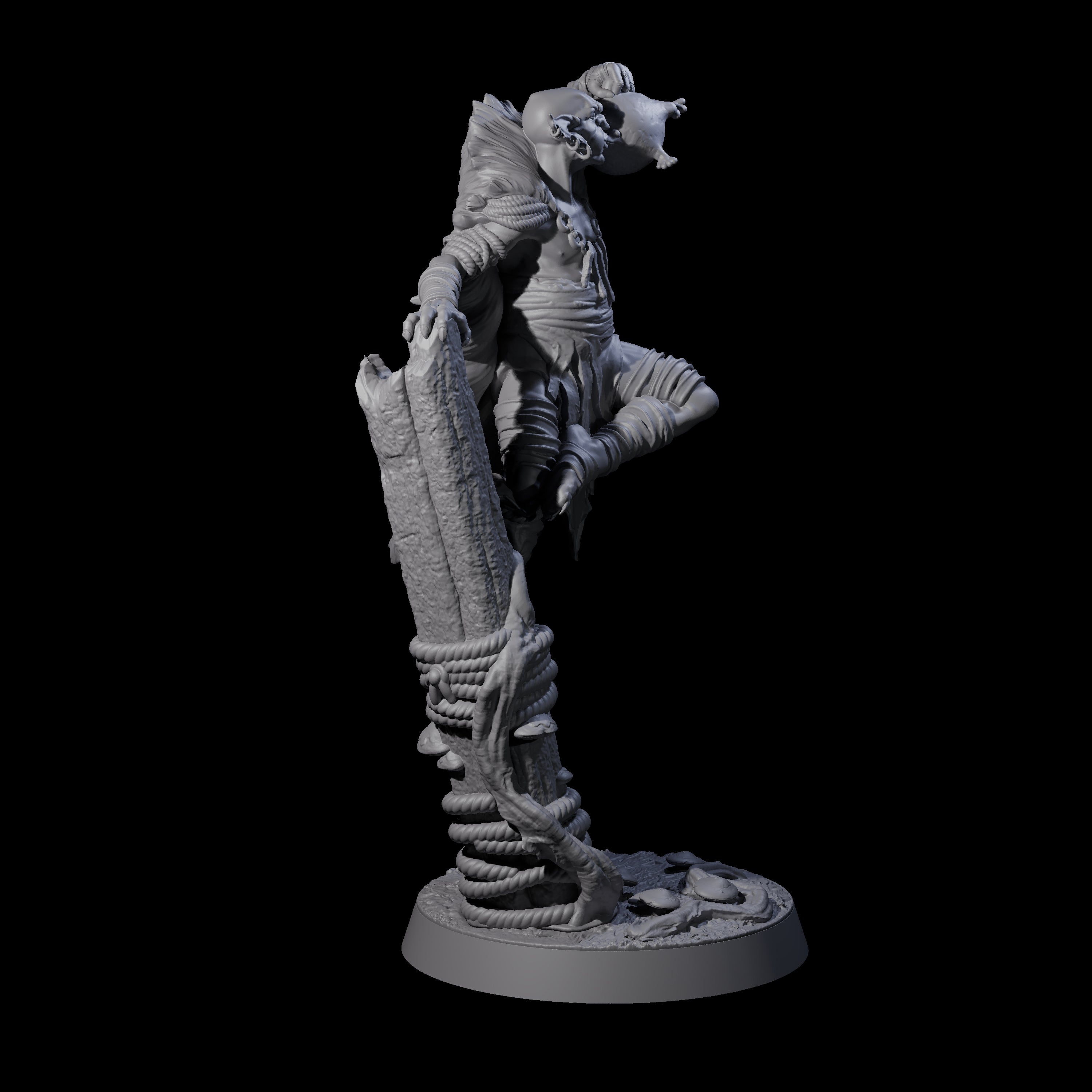 Marsh Goblin Frog Musician Miniature for Dungeons and Dragons, Pathfinder or other TTRPGs