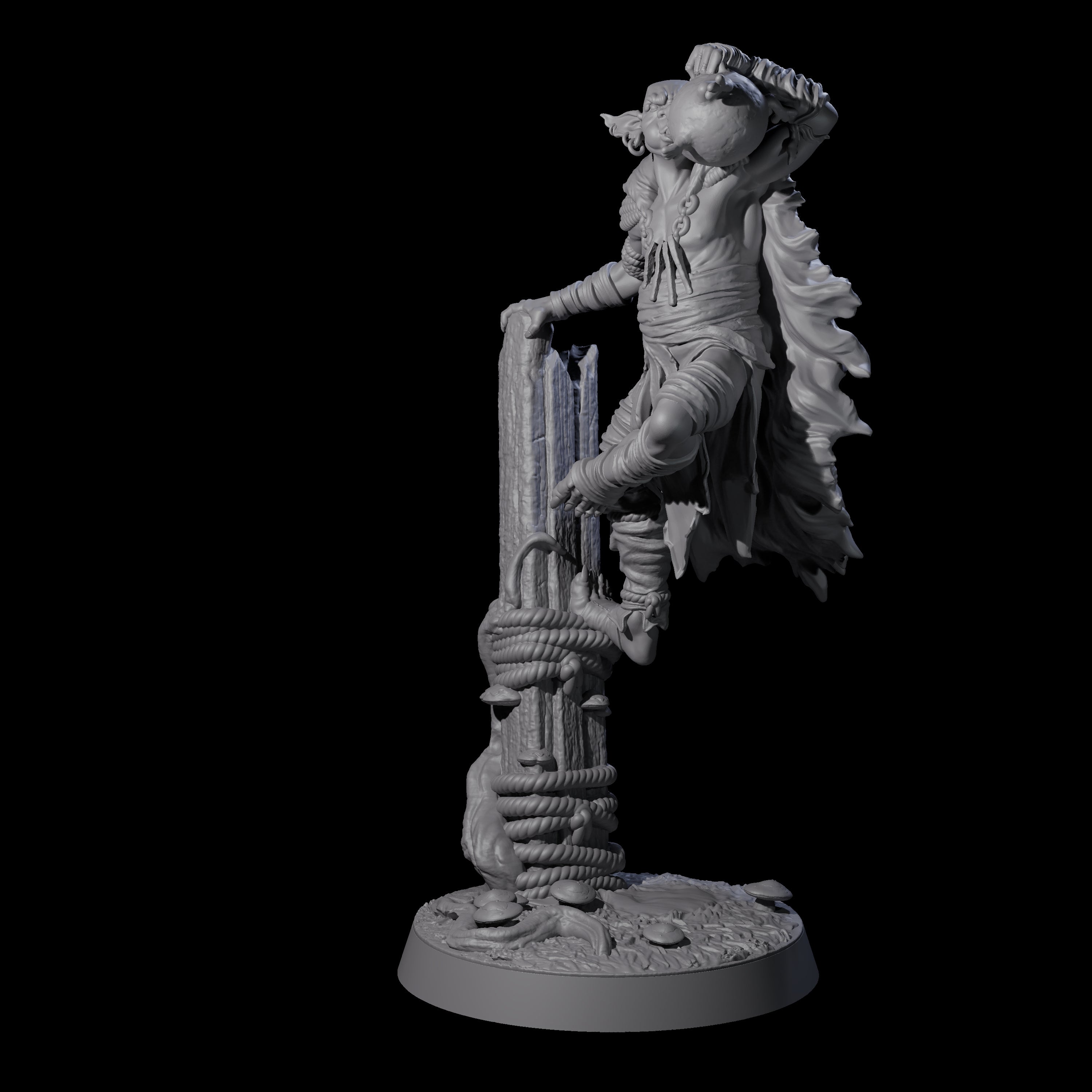 Marsh Goblin Frog Musician Miniature for Dungeons and Dragons, Pathfinder or other TTRPGs