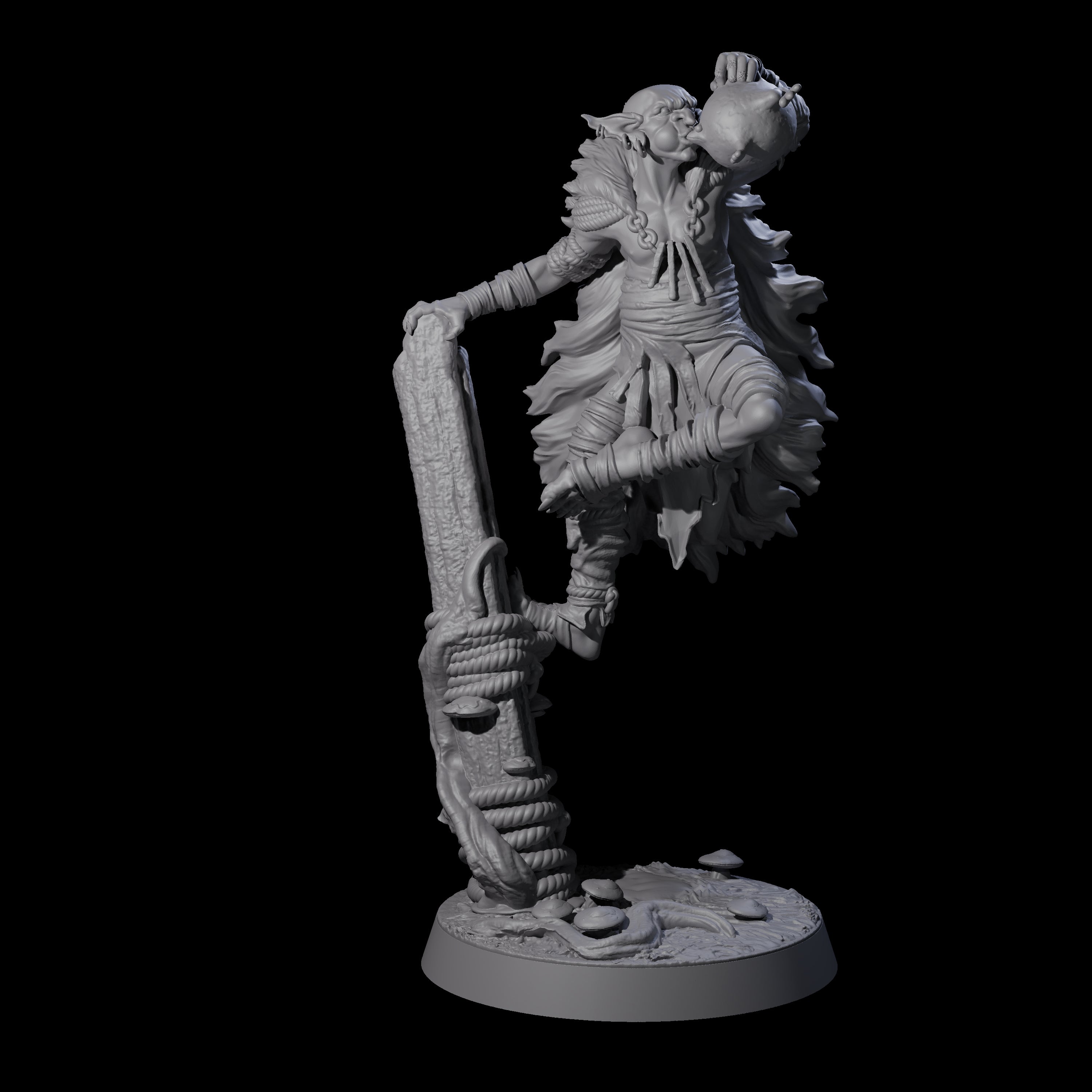 Marsh Goblin Frog Musician Miniature for Dungeons and Dragons, Pathfinder or other TTRPGs