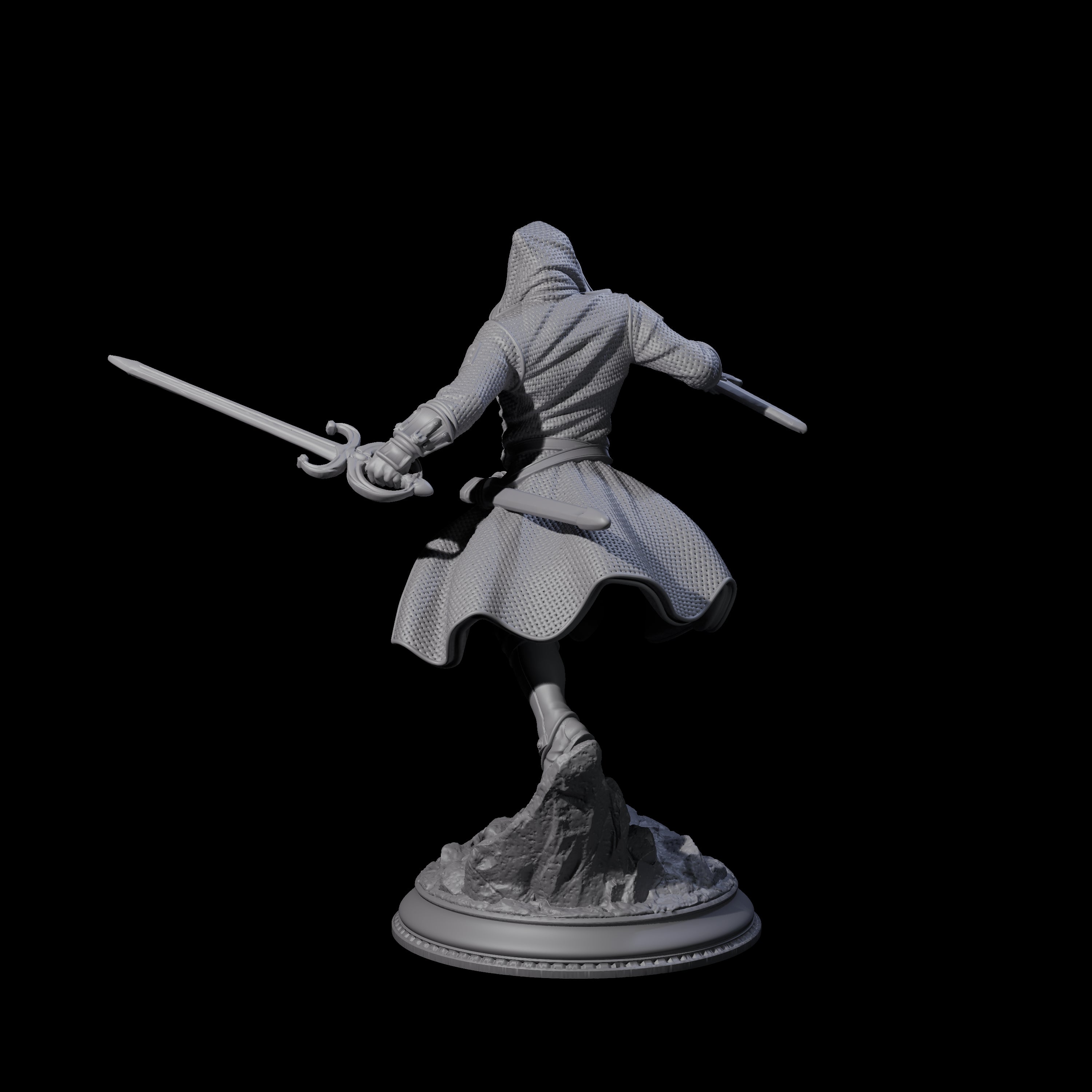 Masked Assassin Miniature for Dungeons and Dragons, Pathfinder or other TTRPGs