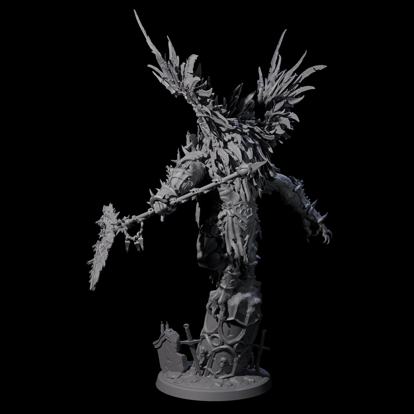 Masked Balor Guardian Miniature for Dungeons and Dragons, Pathfinder or other TTRPGs