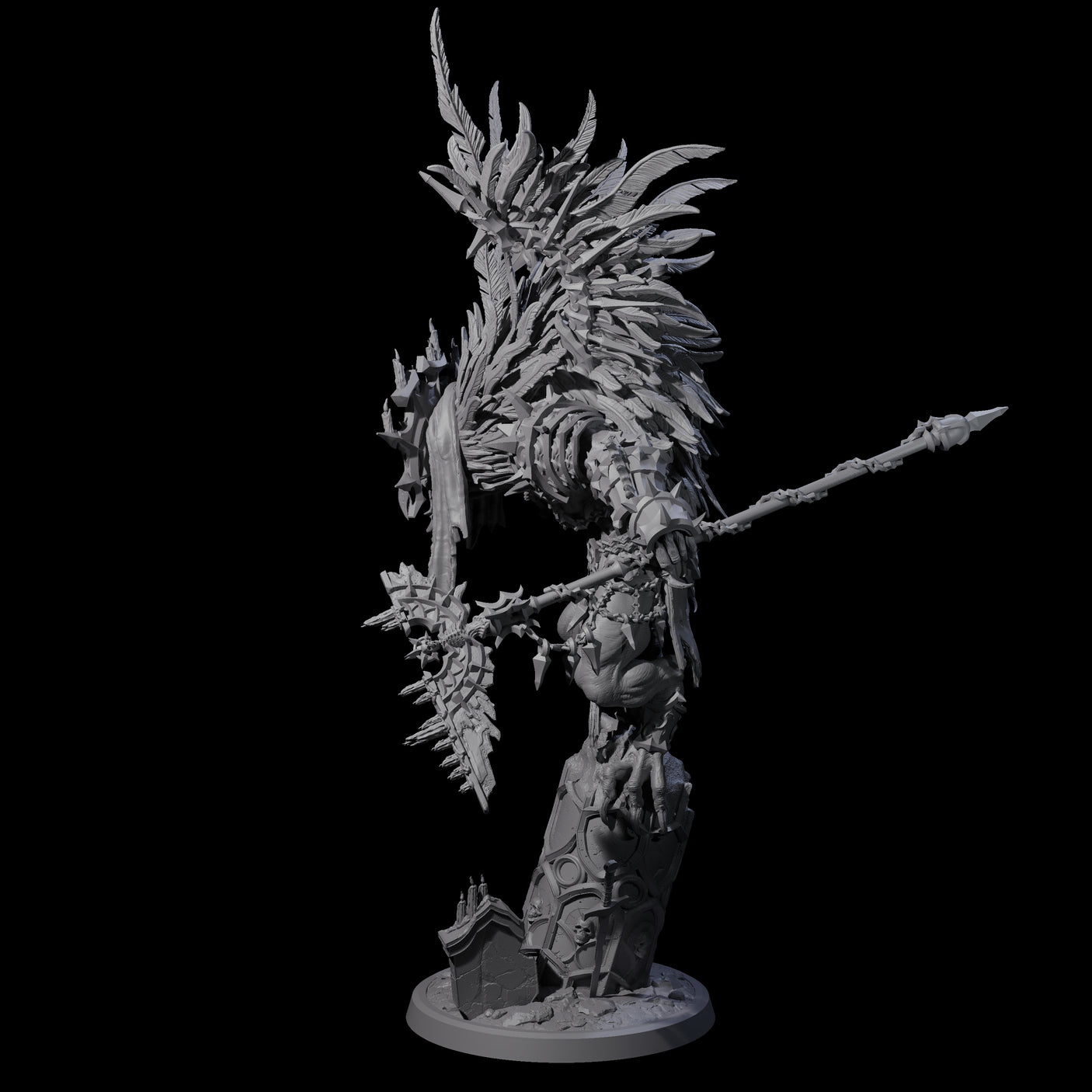 Masked Balor Guardian Miniature for Dungeons and Dragons, Pathfinder or other TTRPGs