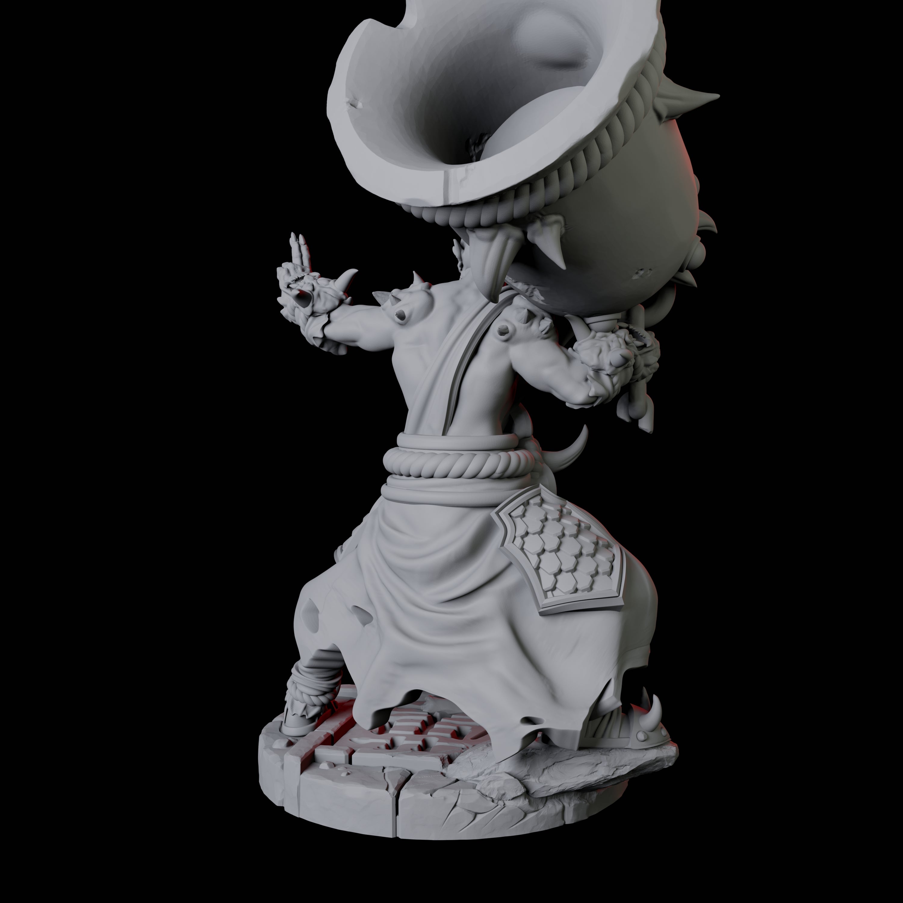 Masked Bearded Devil A Miniature for Dungeons and Dragons, Pathfinder or other TTRPGs