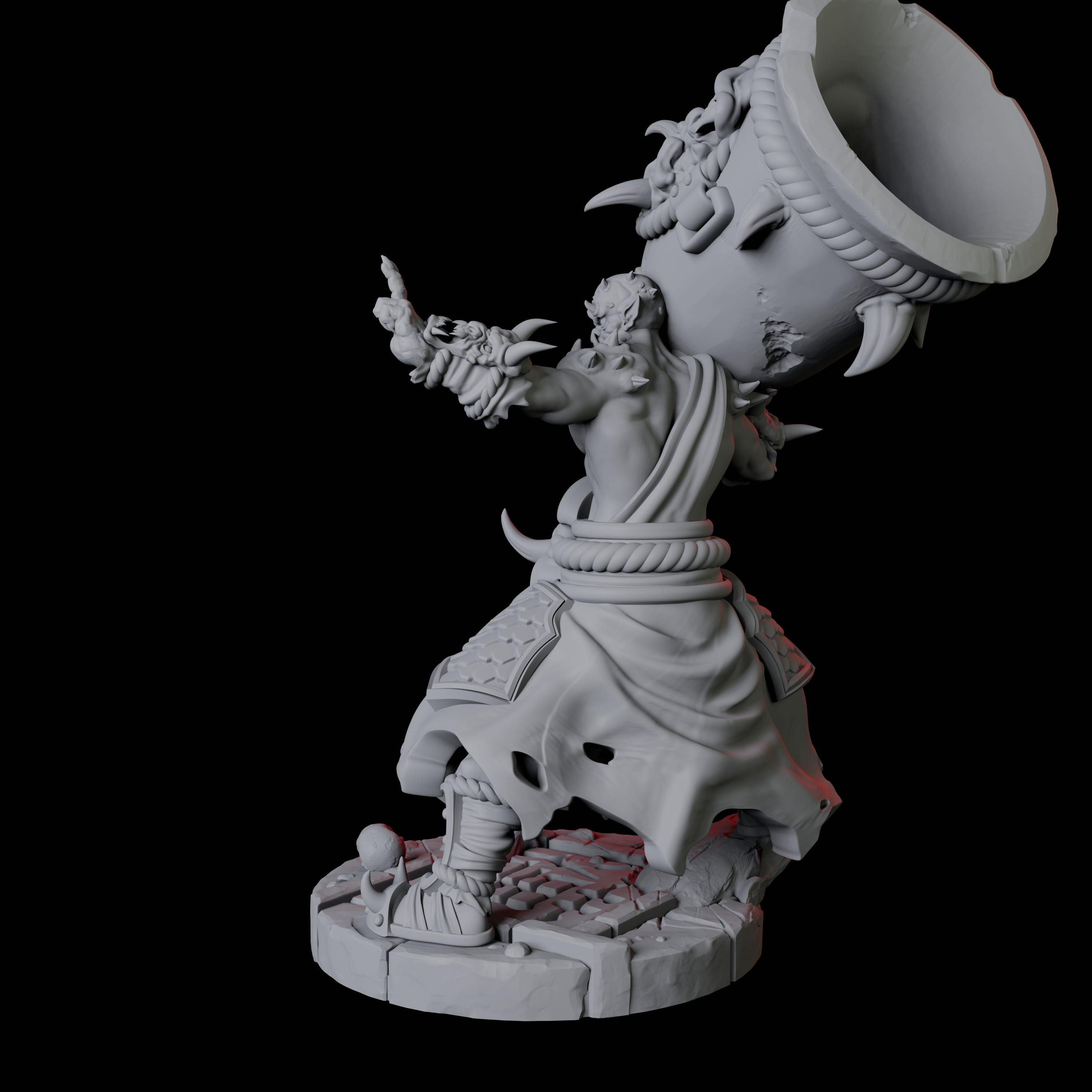 Masked Bearded Devil A Miniature for Dungeons and Dragons, Pathfinder or other TTRPGs