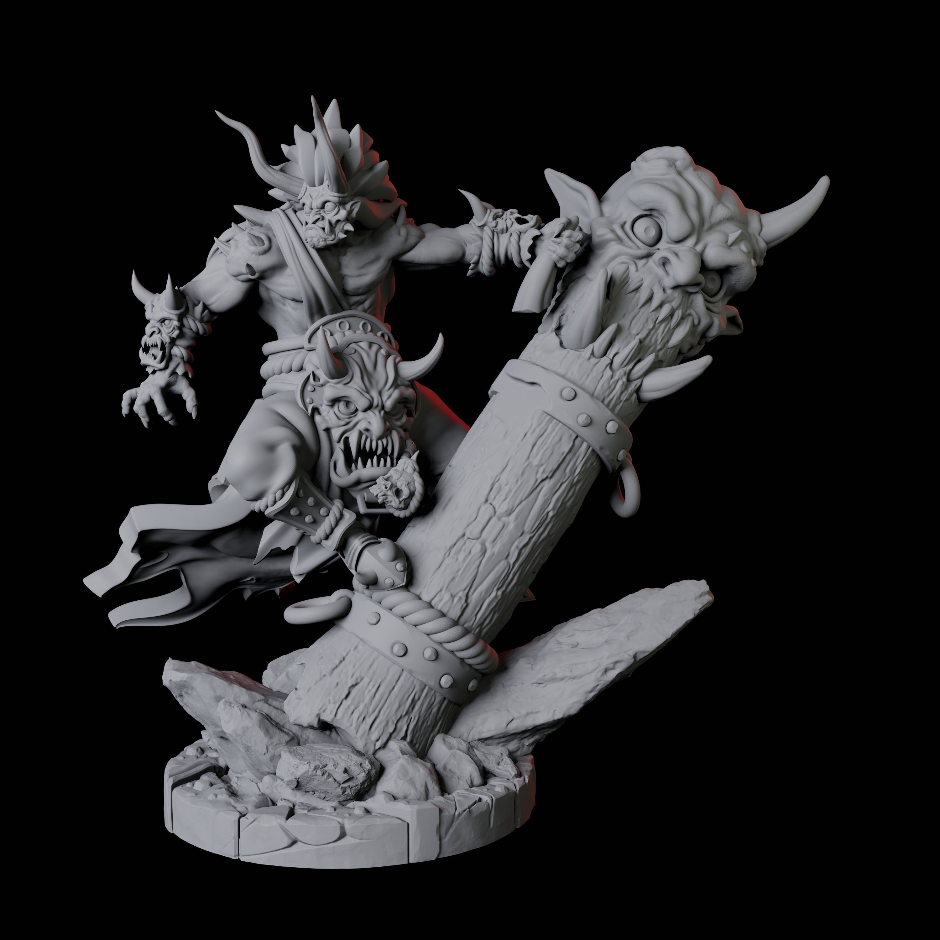 Masked Bearded Devil B Miniature for Dungeons and Dragons, Pathfinder or other TTRPGs