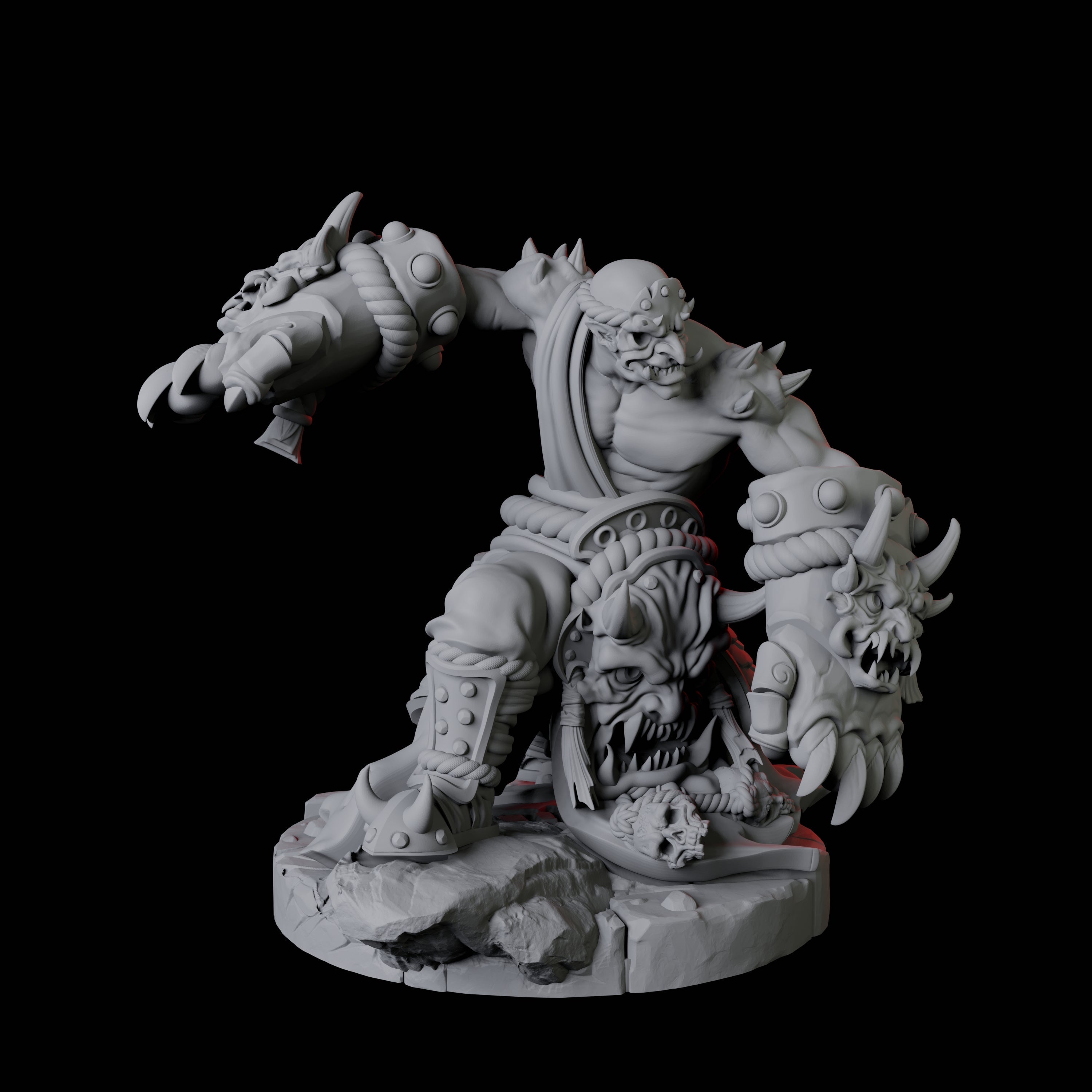 Masked Bearded Devil C Miniature for Dungeons and Dragons, Pathfinder or other TTRPGs