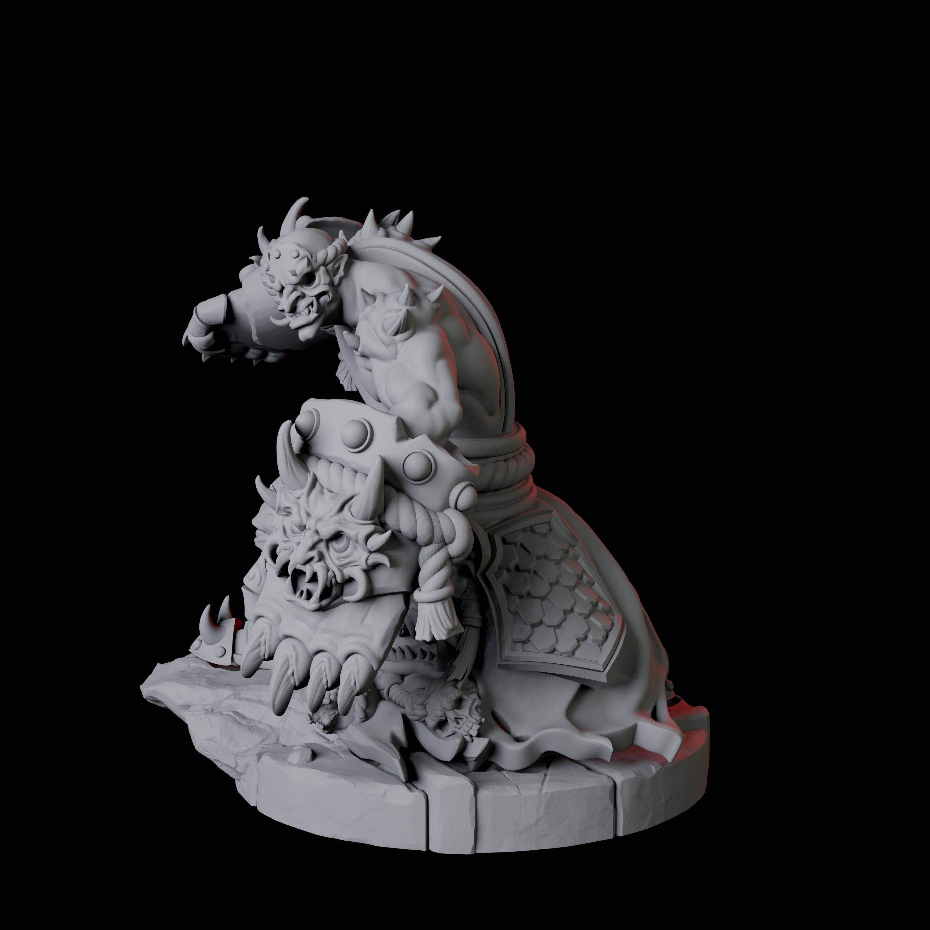 Masked Bearded Devil C Miniature for Dungeons and Dragons, Pathfinder or other TTRPGs