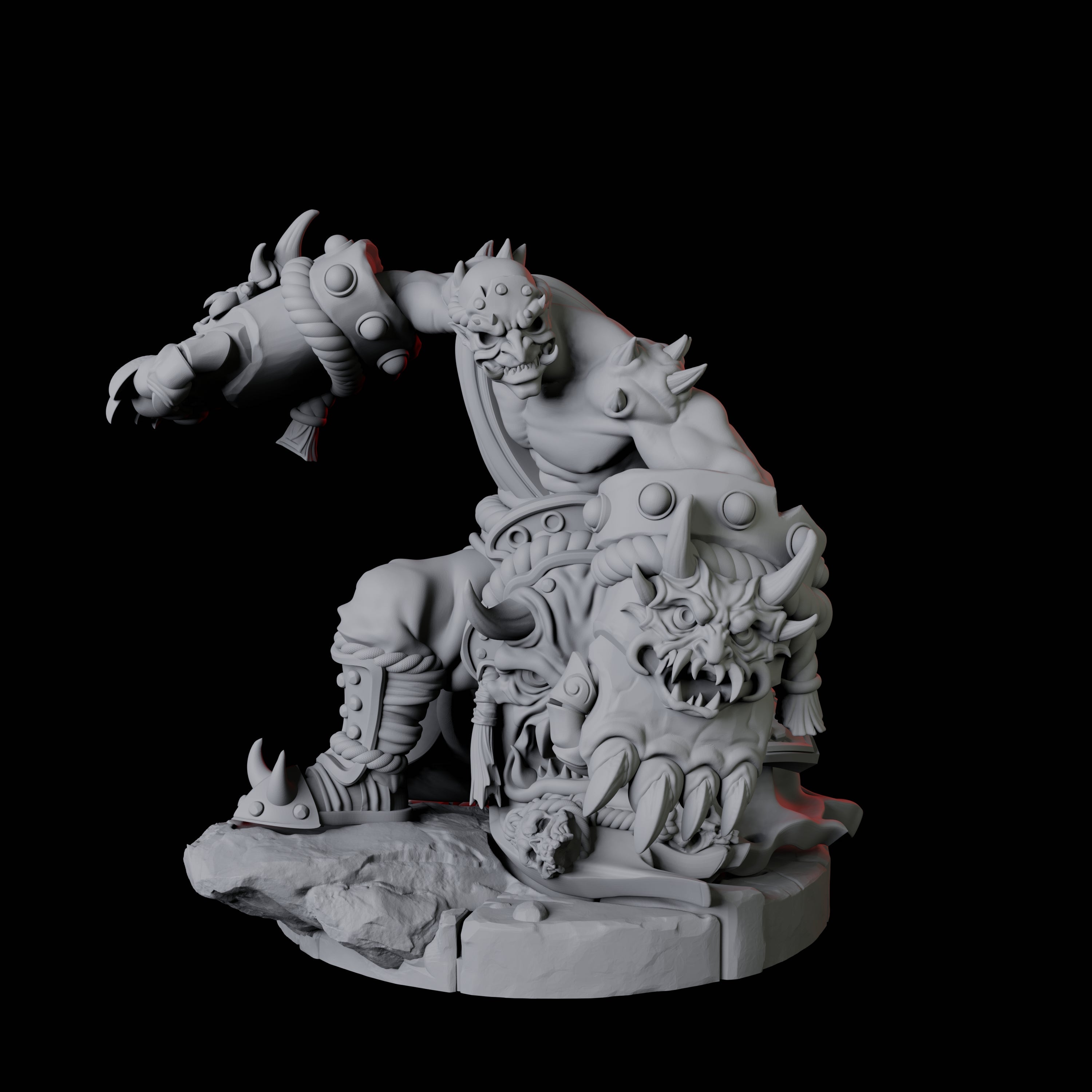 Masked Bearded Devil C Miniature for Dungeons and Dragons, Pathfinder or other TTRPGs