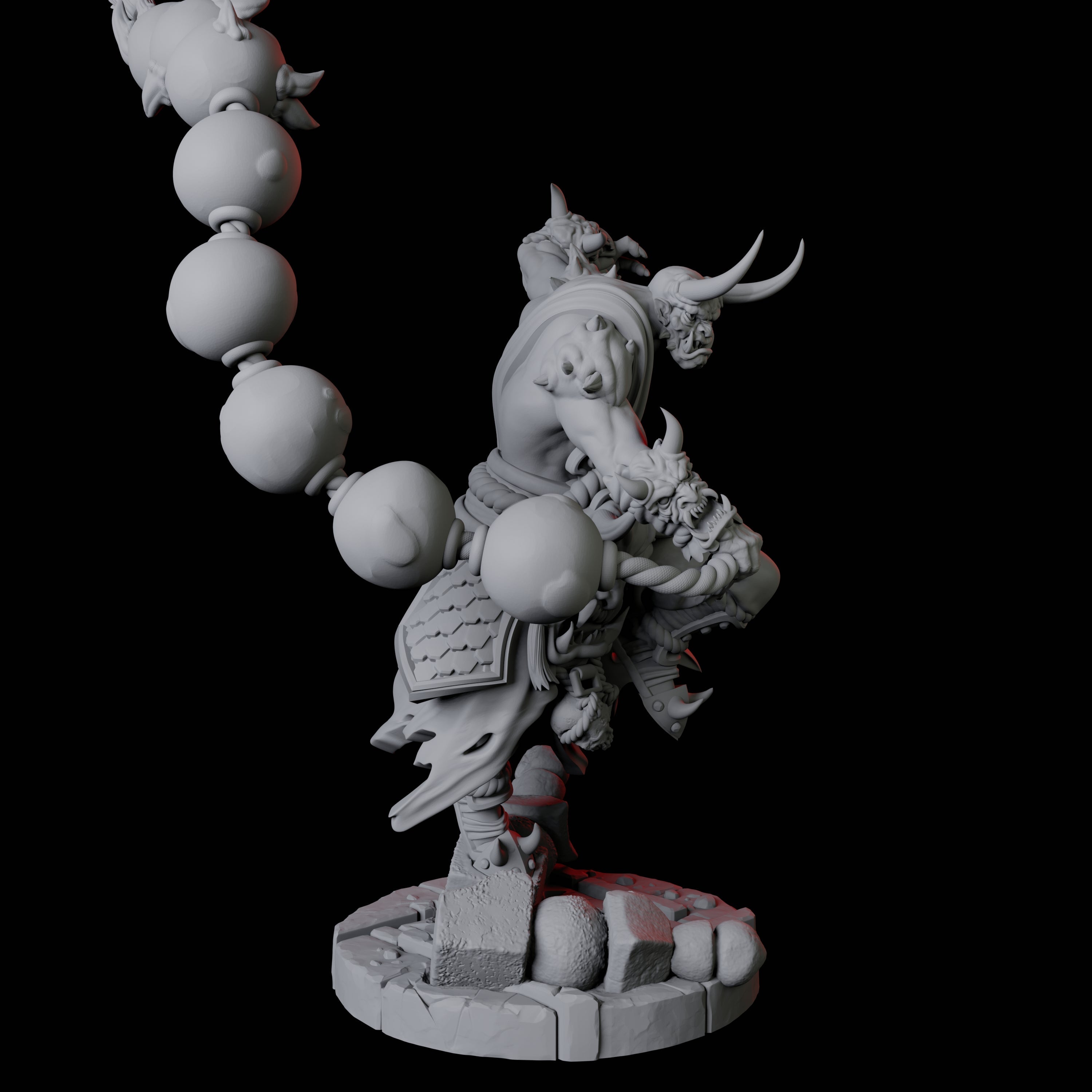 Masked Bearded Devil D Miniature for Dungeons and Dragons, Pathfinder or other TTRPGs