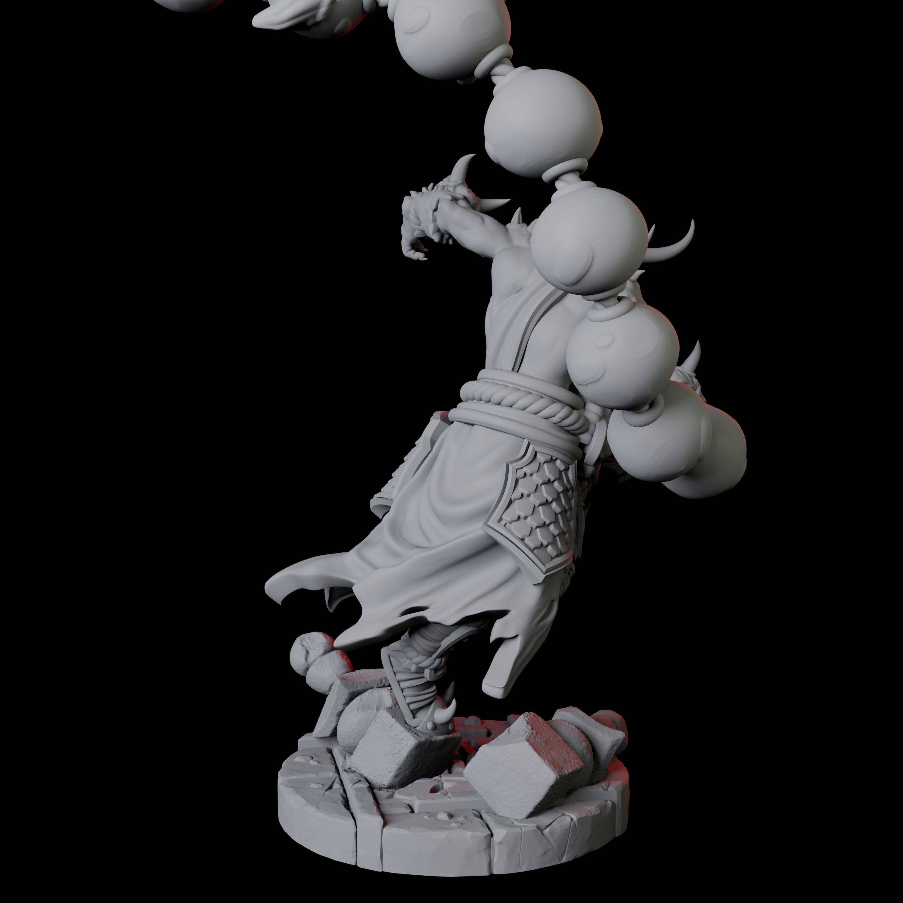 Masked Bearded Devil D Miniature for Dungeons and Dragons, Pathfinder or other TTRPGs