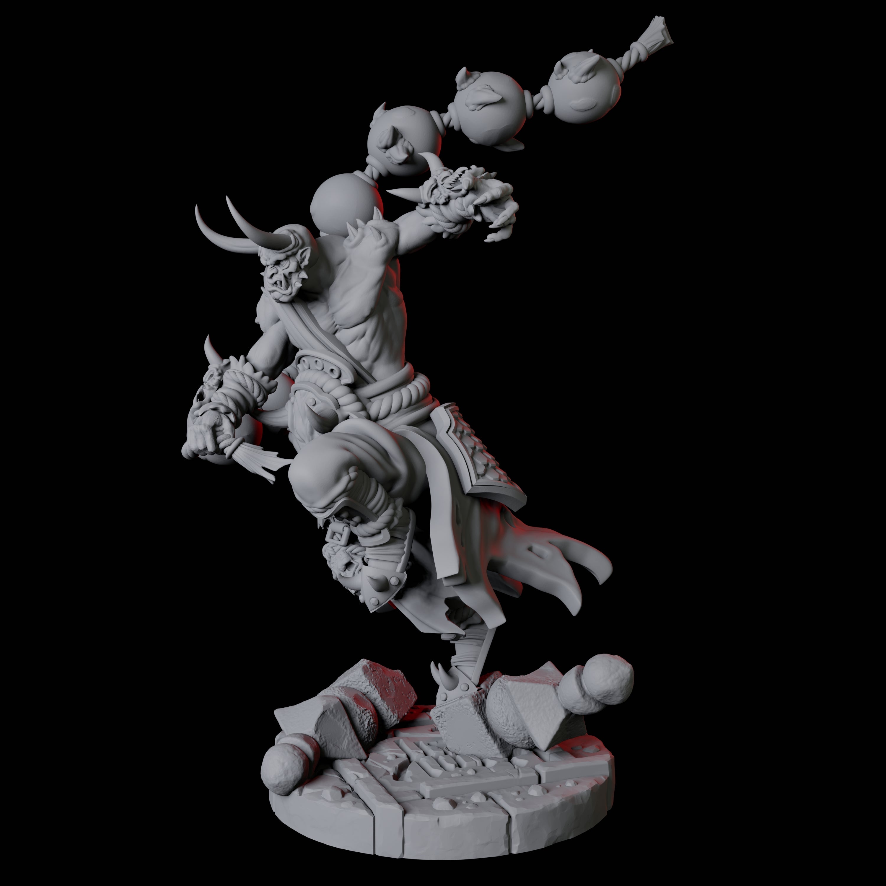 Masked Bearded Devil D Miniature for Dungeons and Dragons, Pathfinder or other TTRPGs