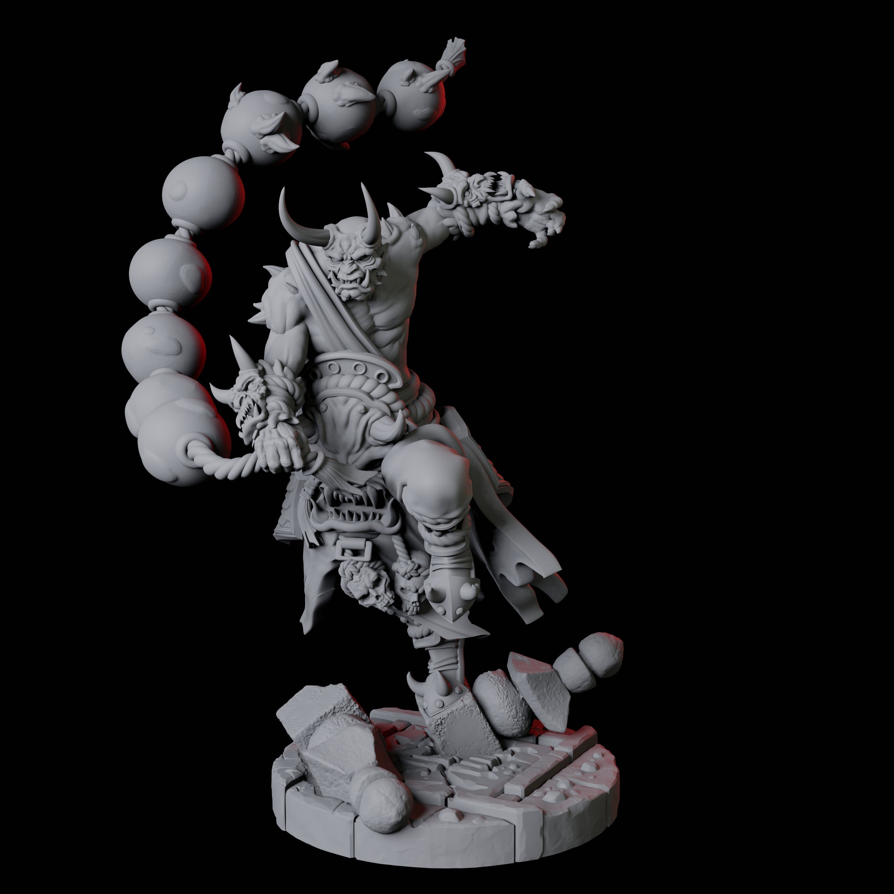 Masked Bearded Devil D Miniature for Dungeons and Dragons, Pathfinder or other TTRPGs