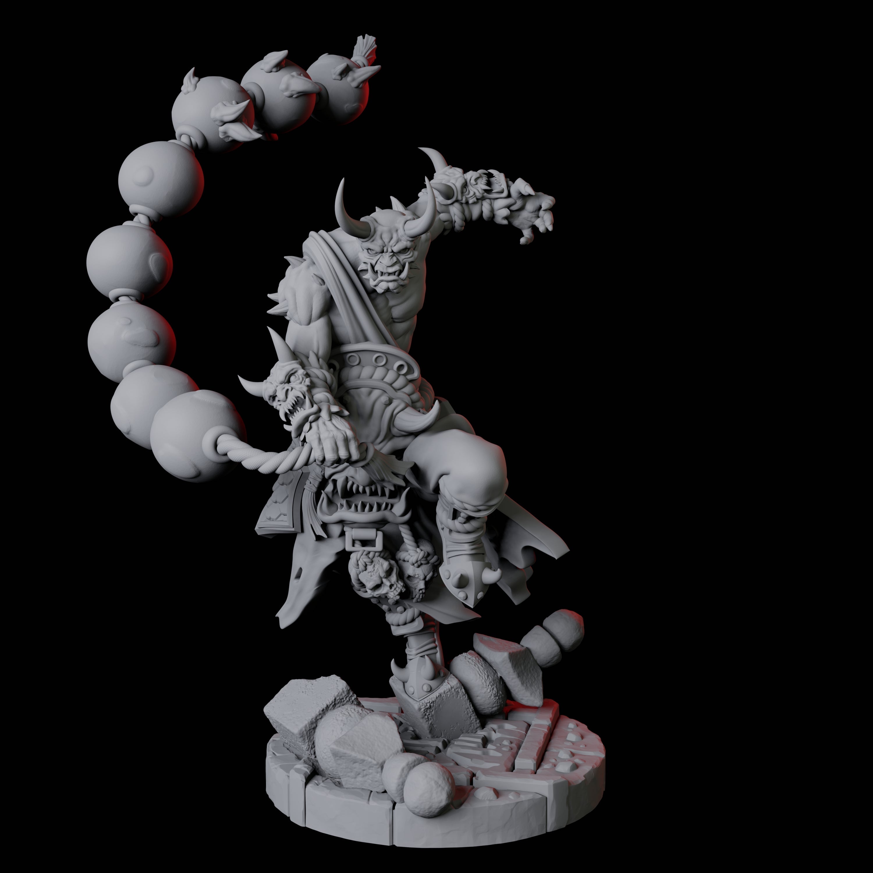 Masked Bearded Devil D Miniature for Dungeons and Dragons, Pathfinder or other TTRPGs