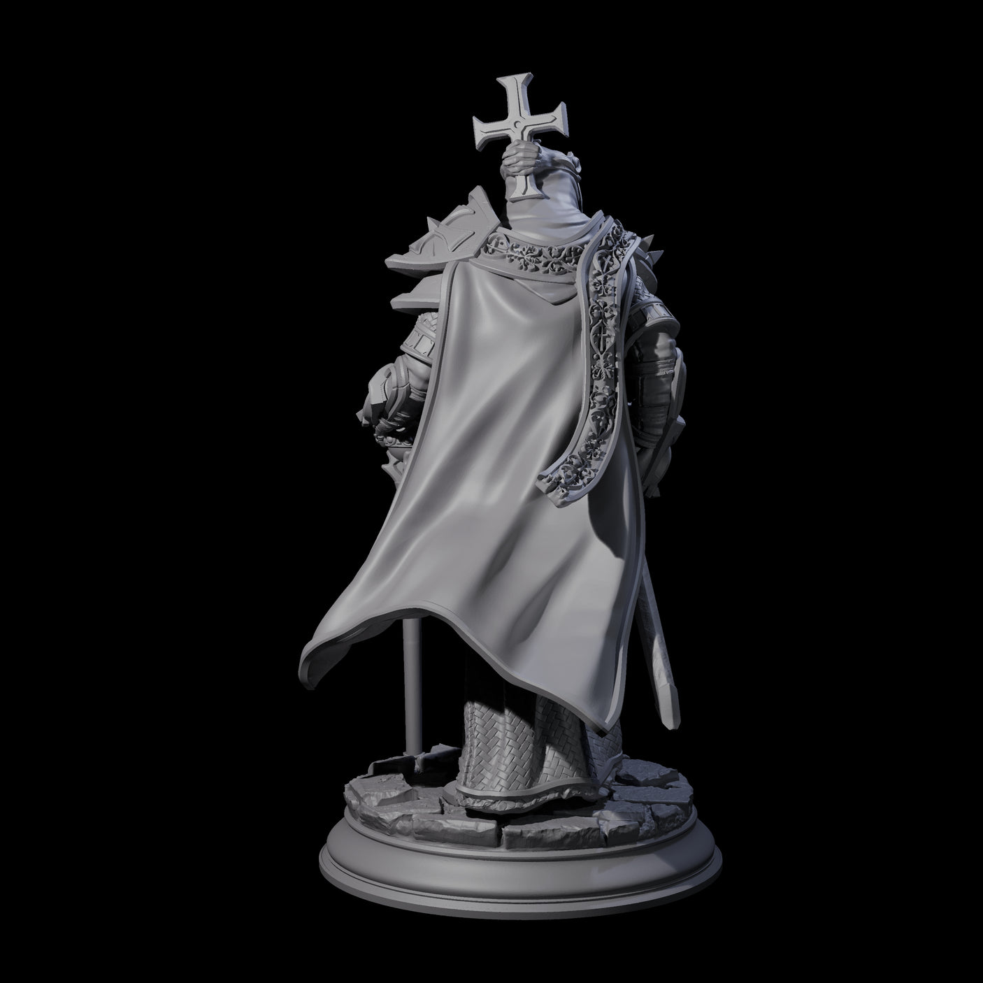 Masked Cleric Miniature for Dungeons and Dragons, Pathfinder or other TTRPGs