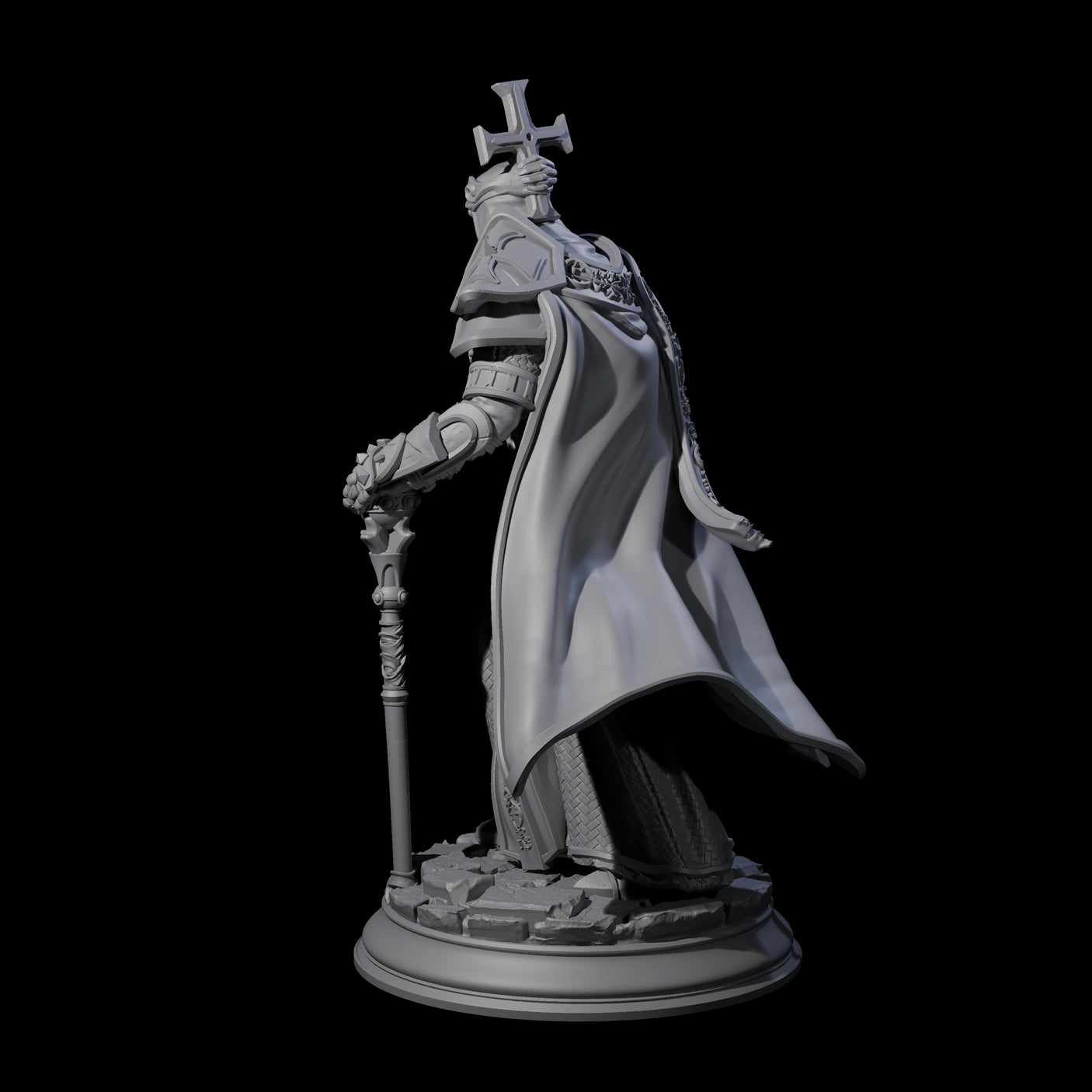 Masked Cleric Miniature for Dungeons and Dragons, Pathfinder or other TTRPGs