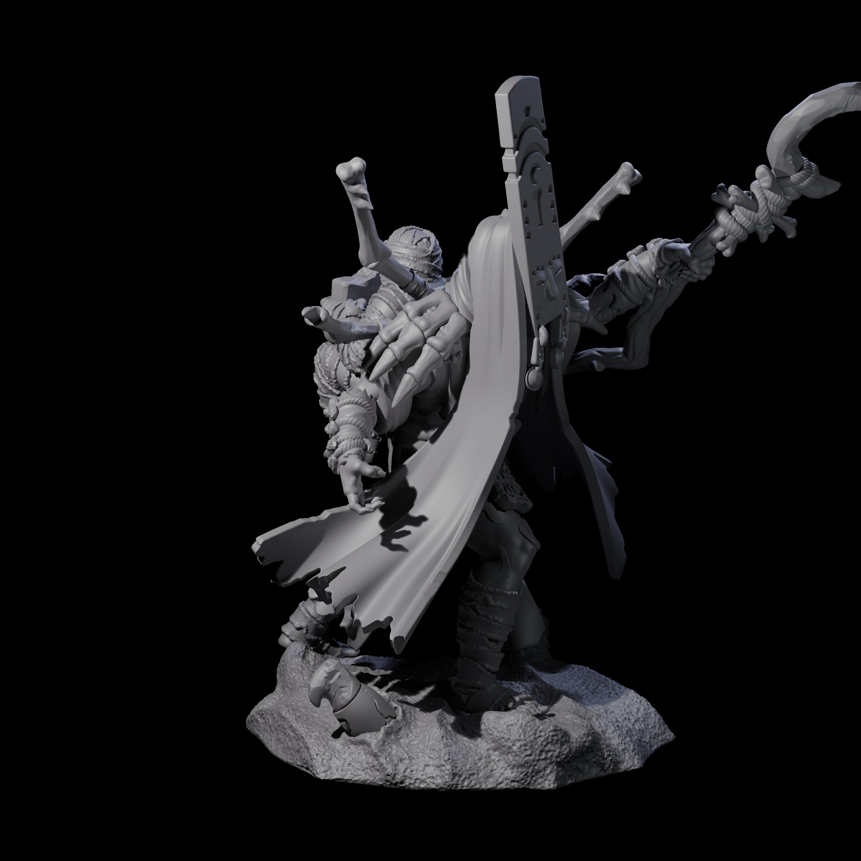 Masked Cultist Wizard Miniature for Dungeons and Dragons, Pathfinder or other TTRPGs