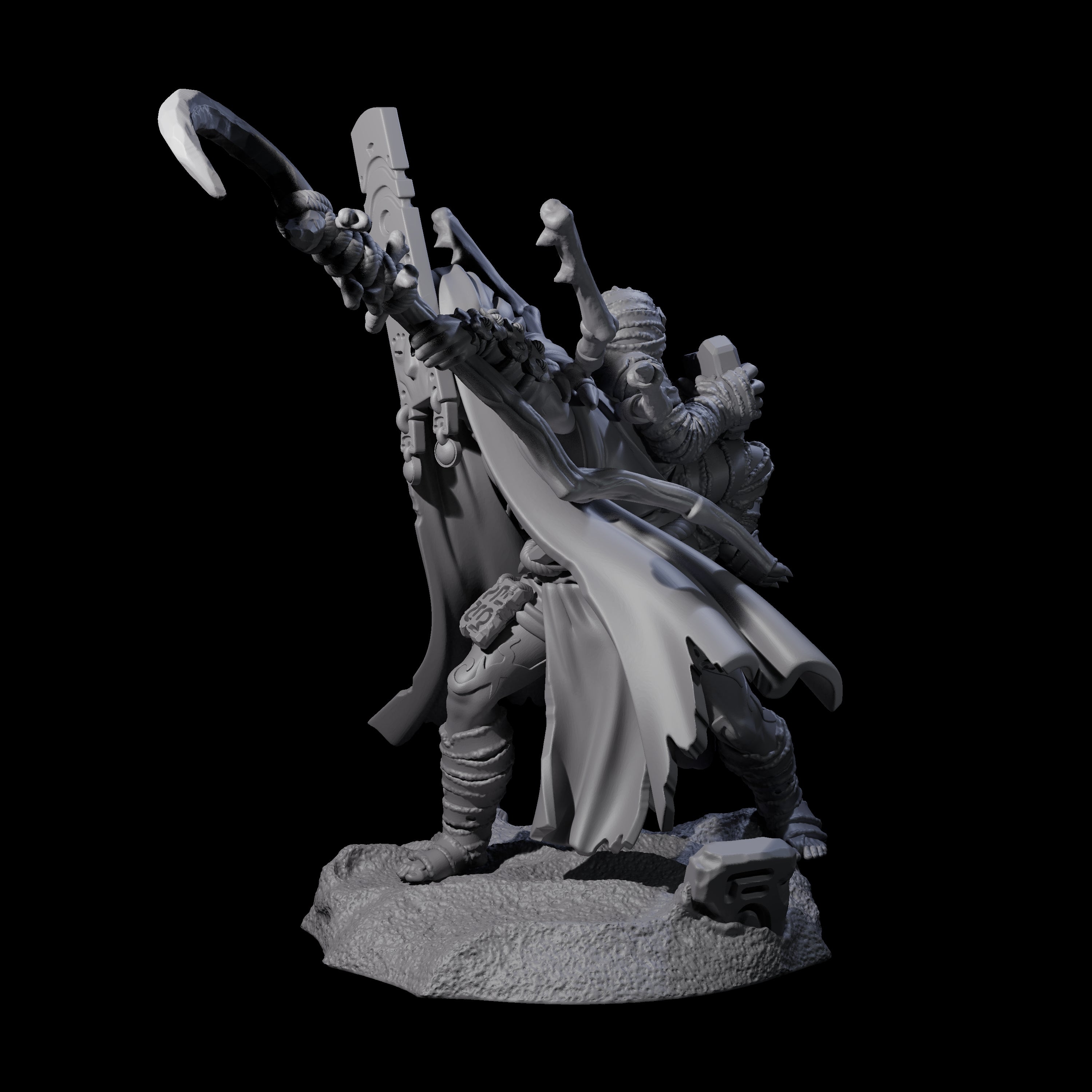 Masked Cultist Wizard Miniature for Dungeons and Dragons, Pathfinder or other TTRPGs