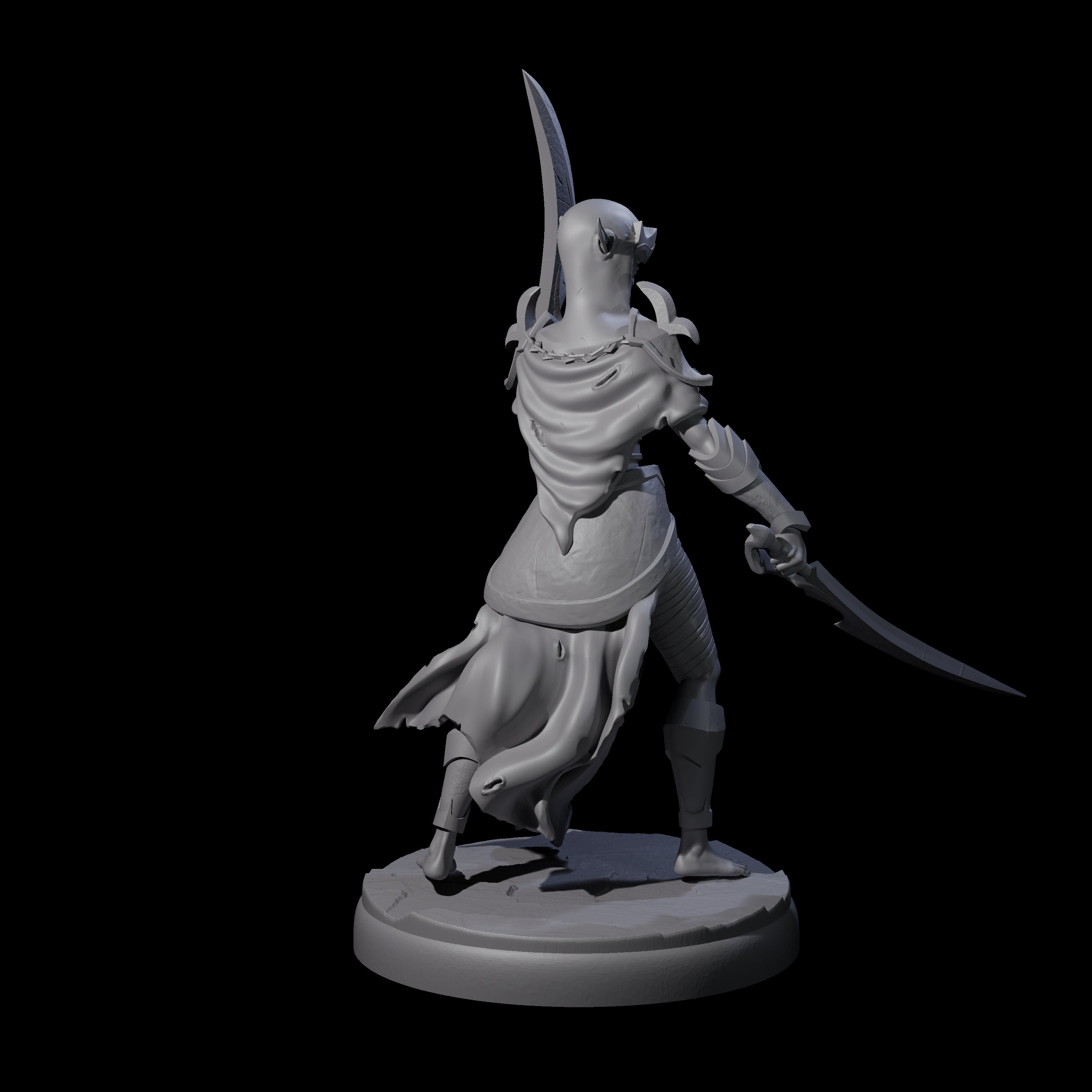 Masked Dark Elf Rogue D Miniature for Dungeons and Dragons, Pathfinder or other TTRPGs