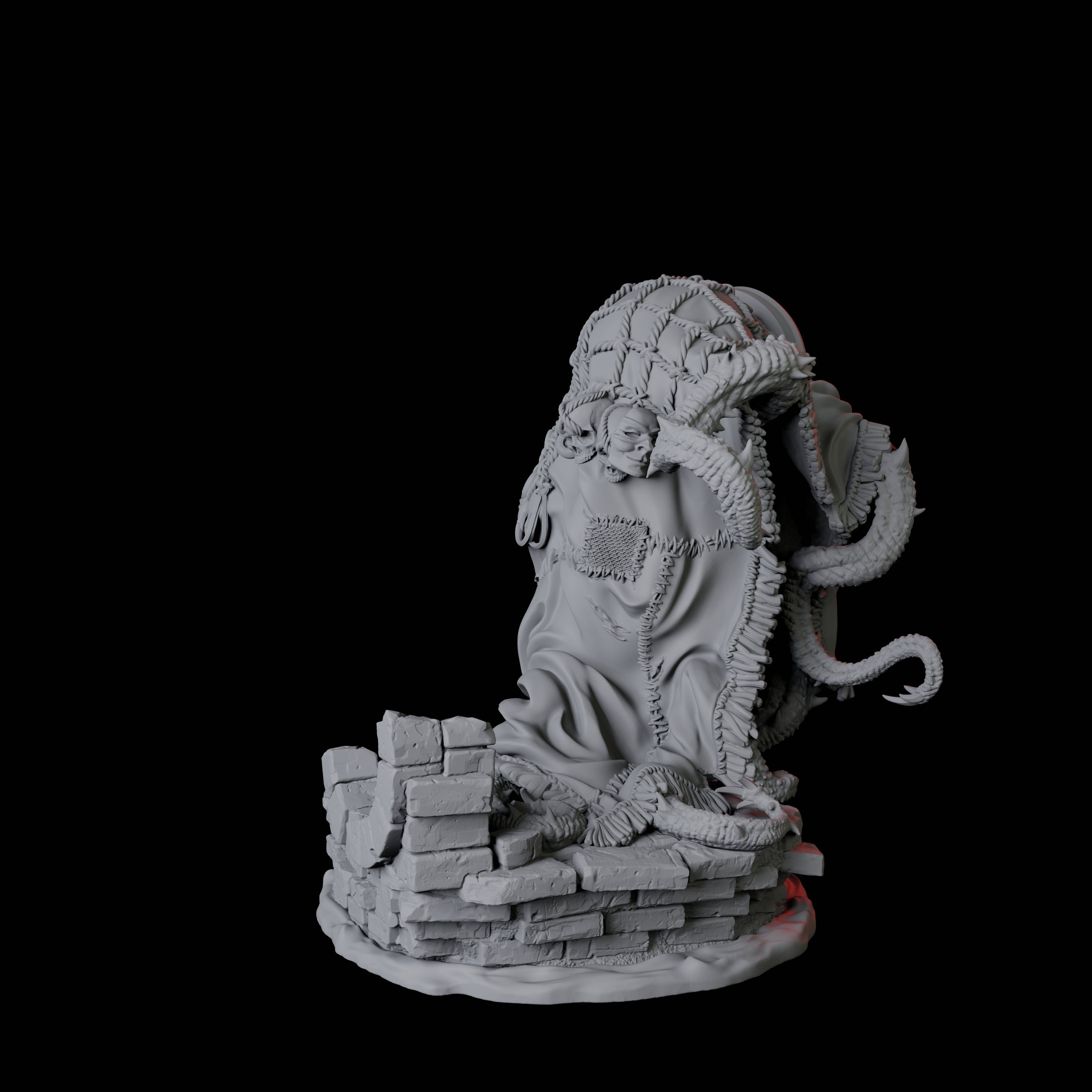 Masked Grell Miniature for Dungeons and Dragons, Pathfinder or other TTRPGs