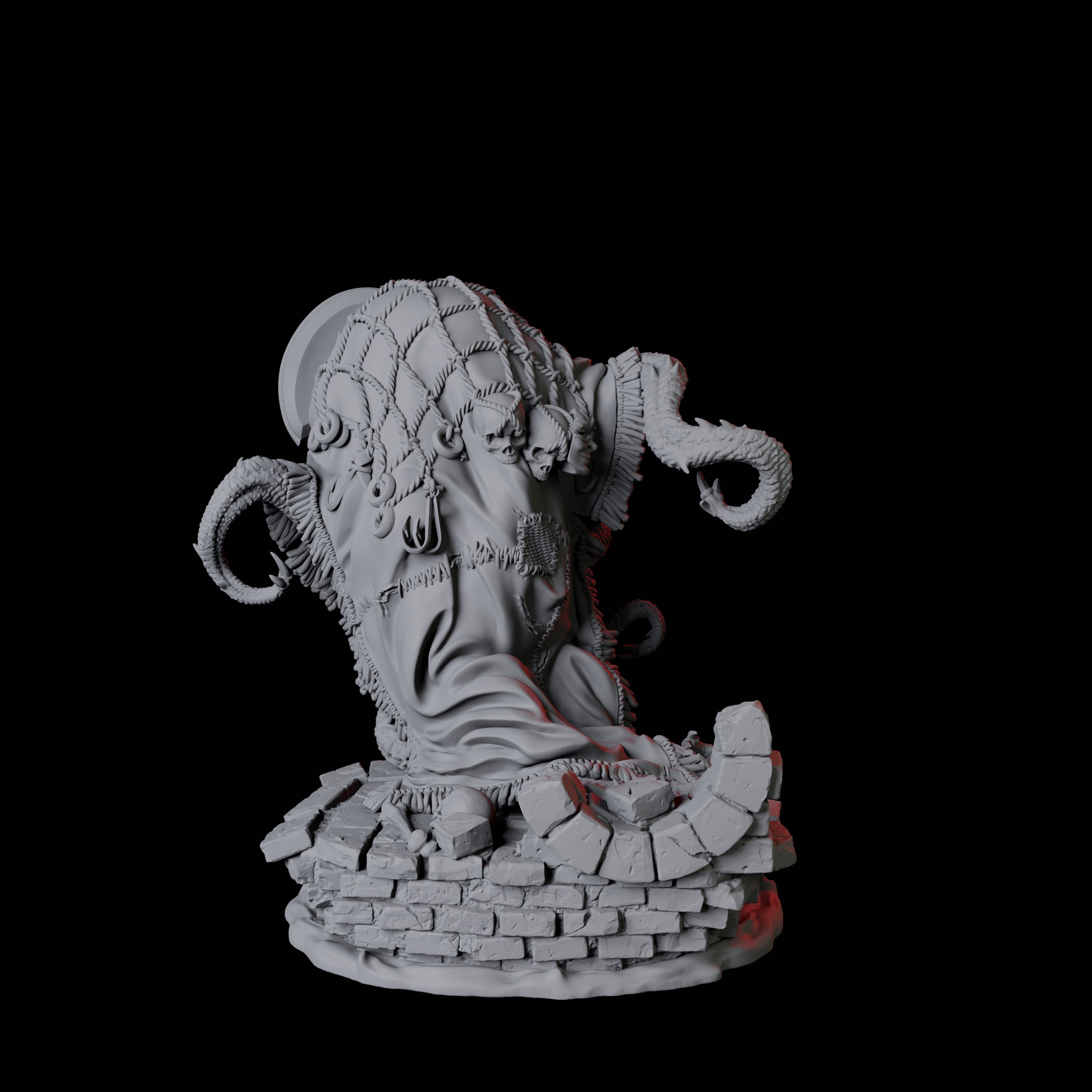 Masked Grell Miniature for Dungeons and Dragons, Pathfinder or other TTRPGs