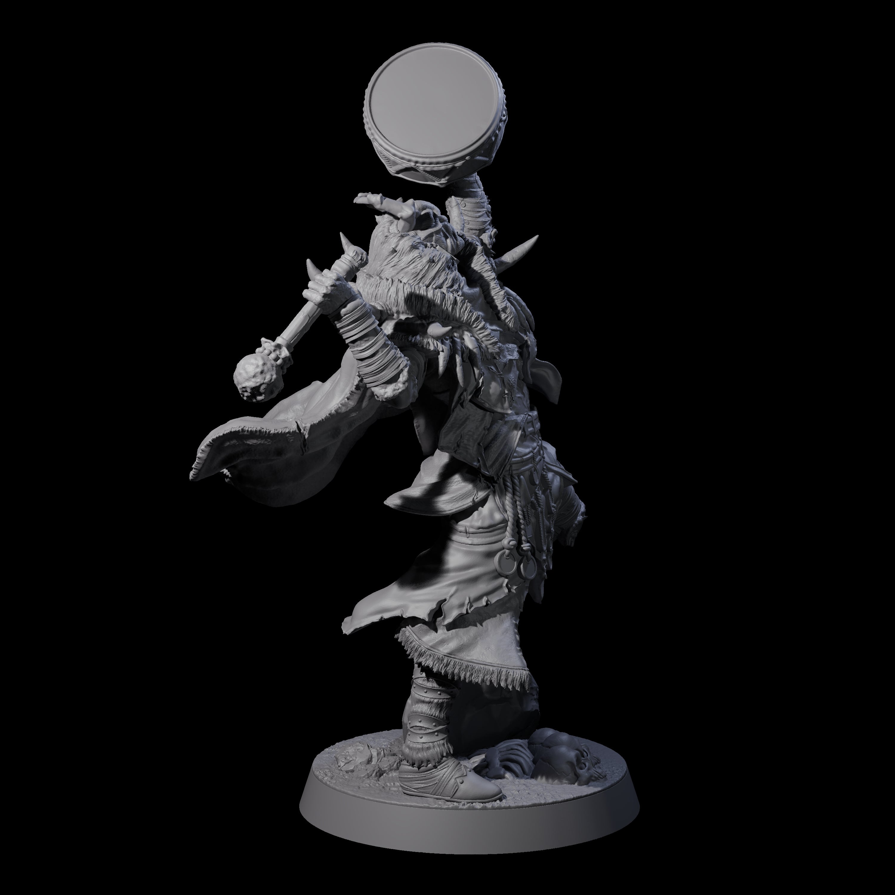 Masked Ice Clan Warrior F Miniature for Dungeons and Dragons, Pathfinder or other TTRPGs