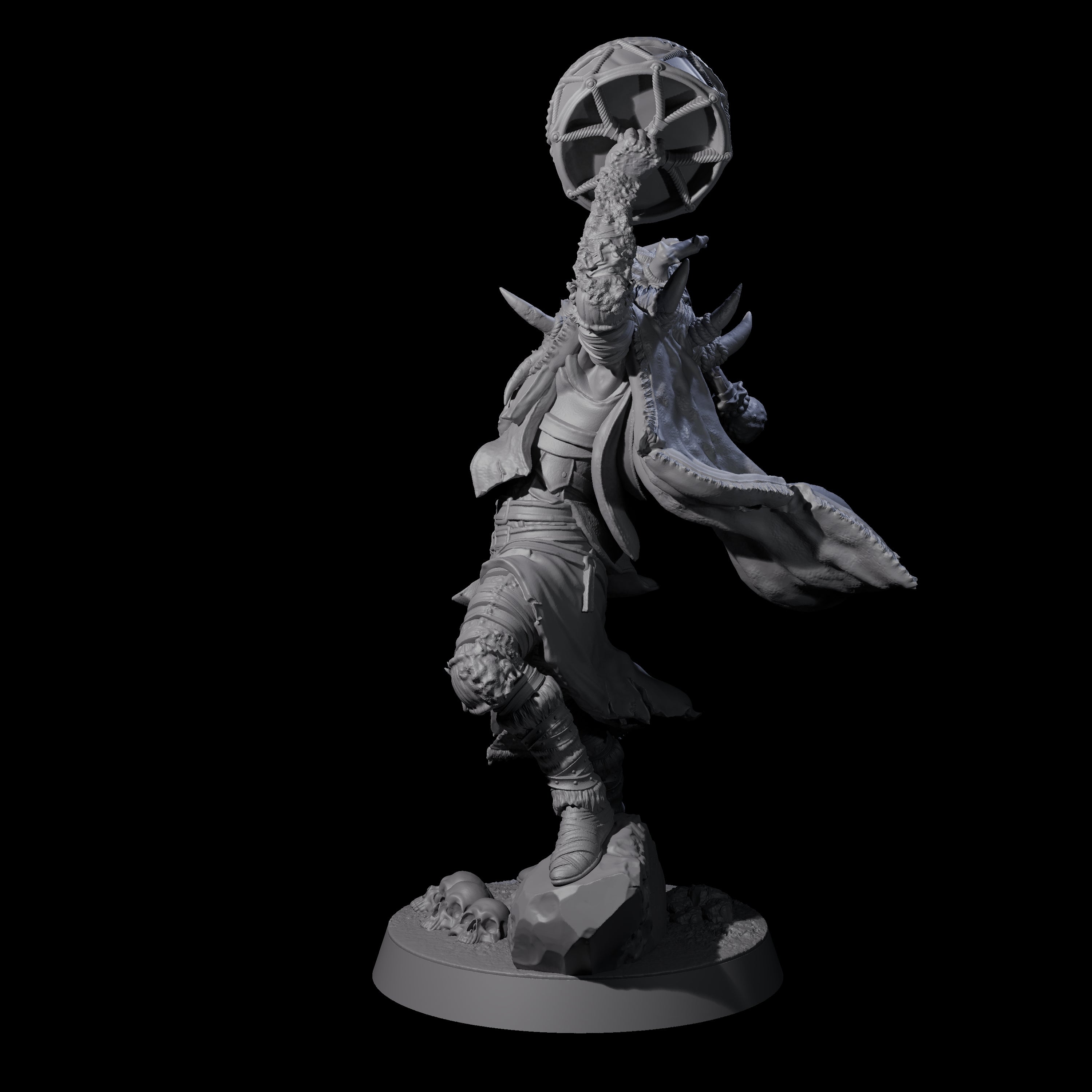 Masked Ice Clan Warrior F Miniature for Dungeons and Dragons, Pathfinder or other TTRPGs