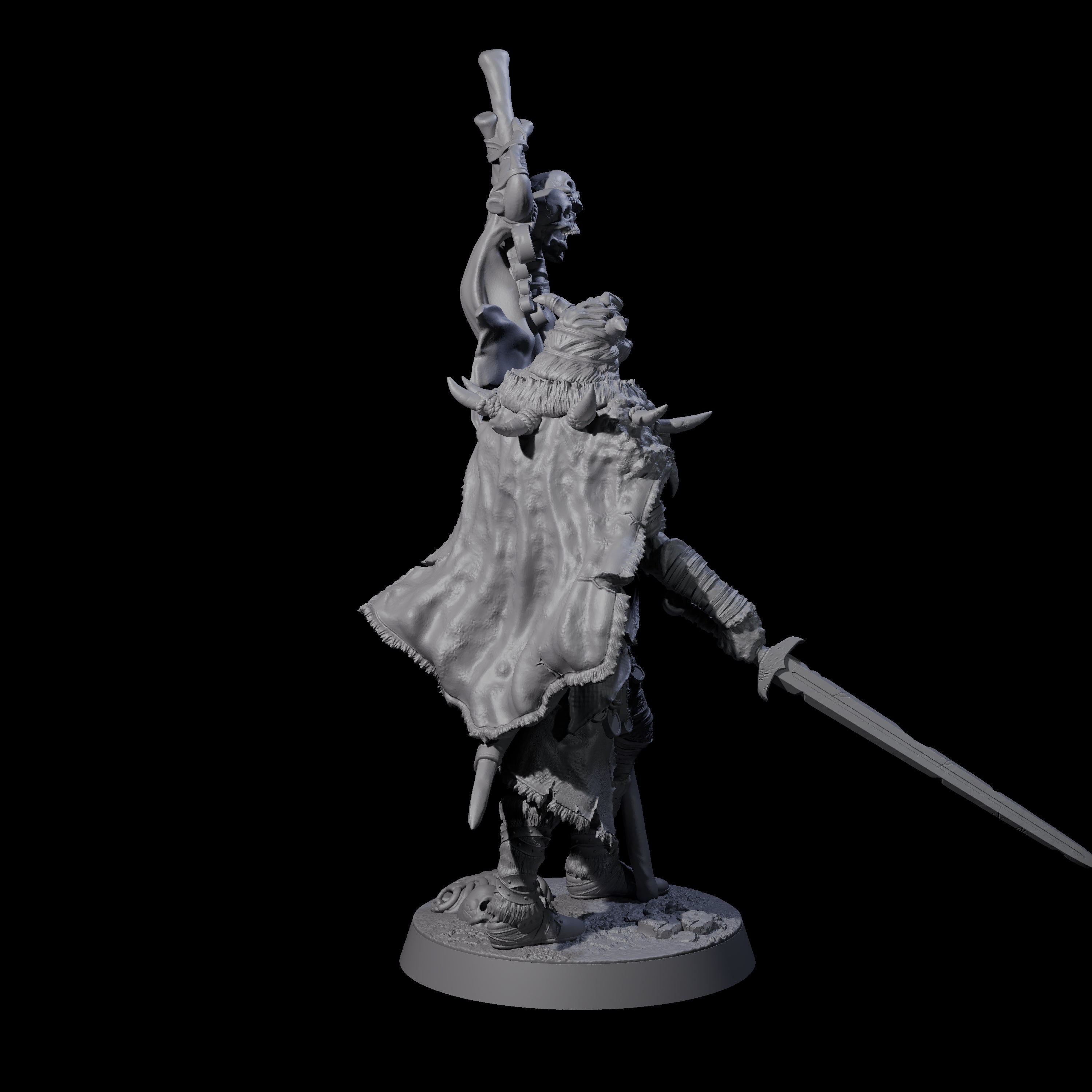 Masked Ice Clan Warrior G Miniature for Dungeons and Dragons, Pathfinder or other TTRPGs