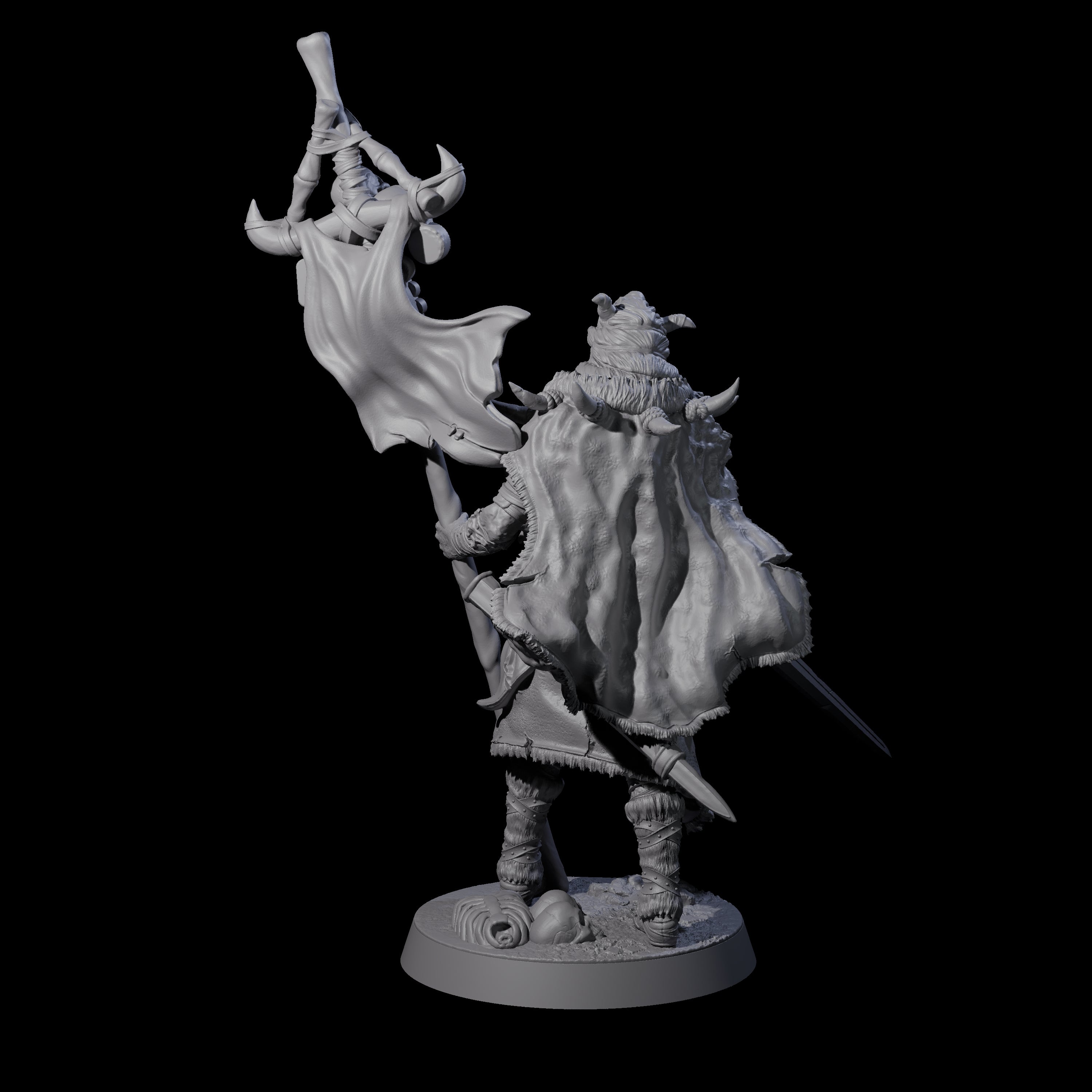 Masked Ice Clan Warrior G Miniature for Dungeons and Dragons, Pathfinder or other TTRPGs