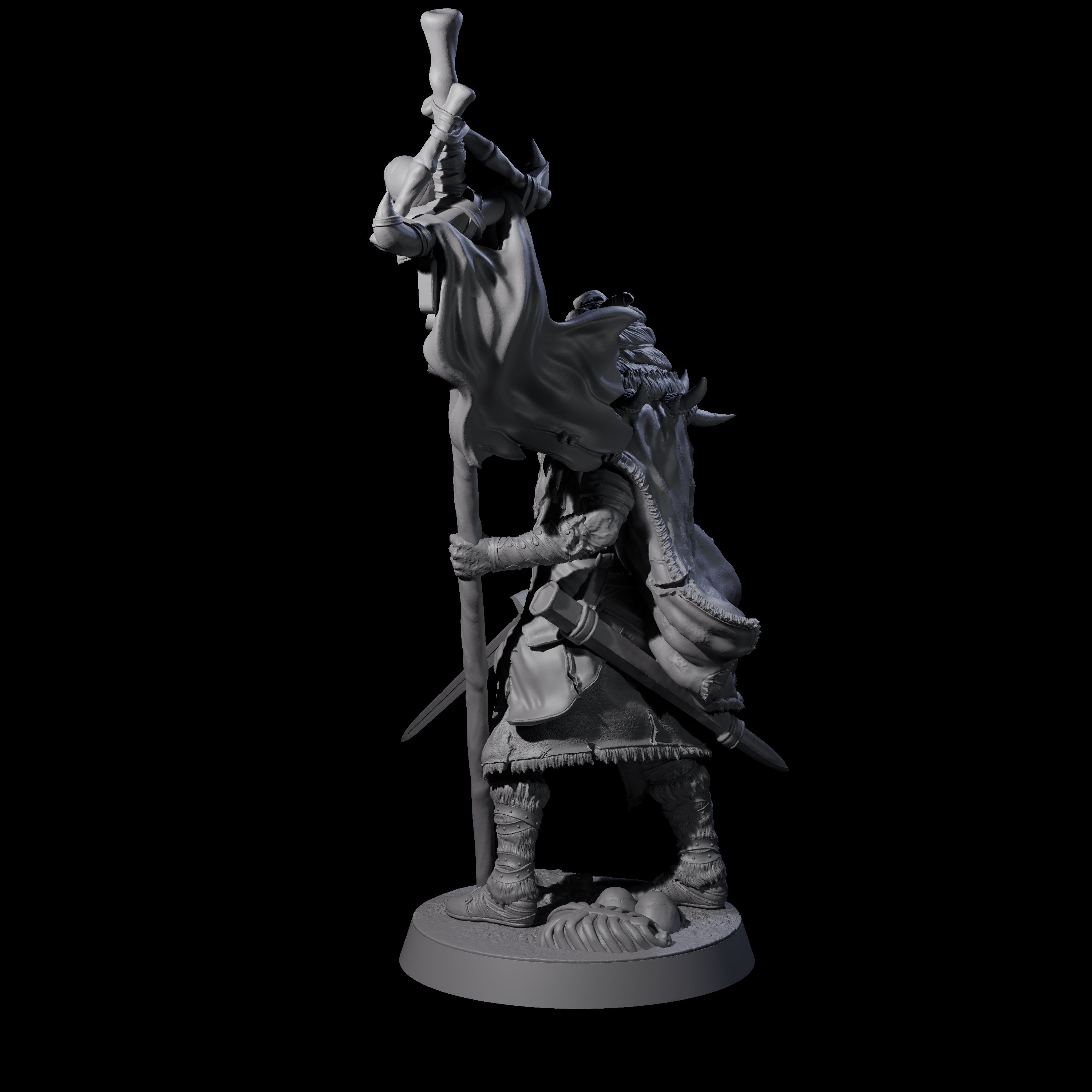 Masked Ice Clan Warrior G Miniature for Dungeons and Dragons, Pathfinder or other TTRPGs